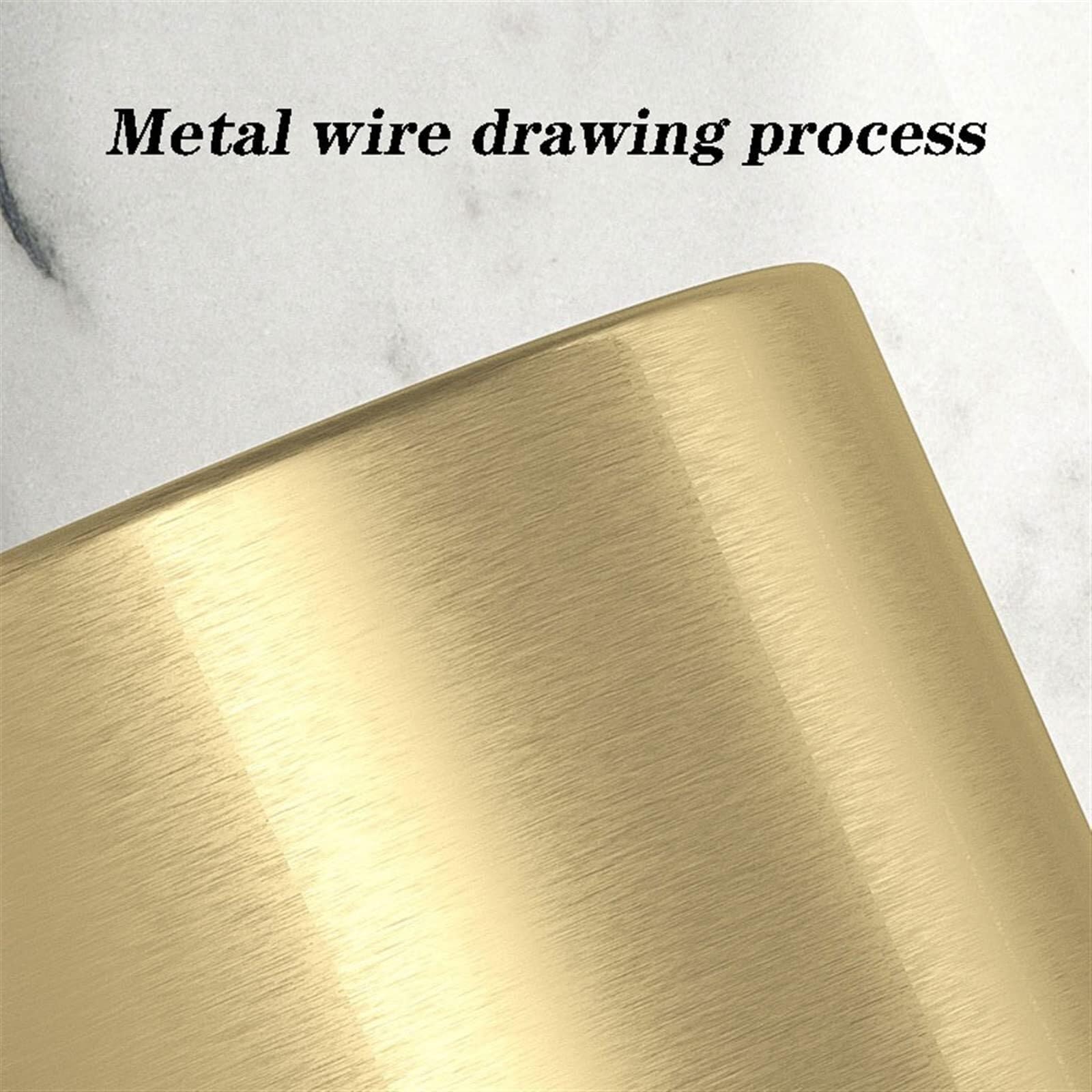 Cestino gettacarte Dorato da 9/15 Litri, Leggero in Acciaio Inox, con Coperchio Girevole, for la casa, Soggiorno, Camera da Letto, Cucina, gettacarte(9L)