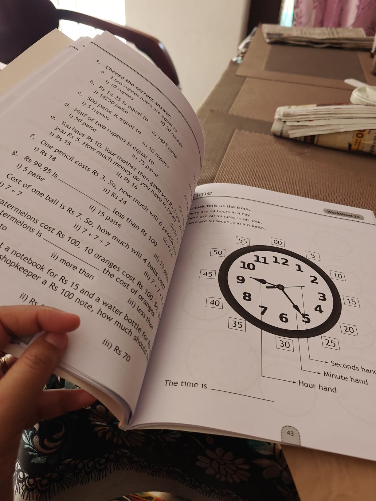 Mental Maths - Mathematics Activity Book 1 for class 1+, Age 5+ Years ...