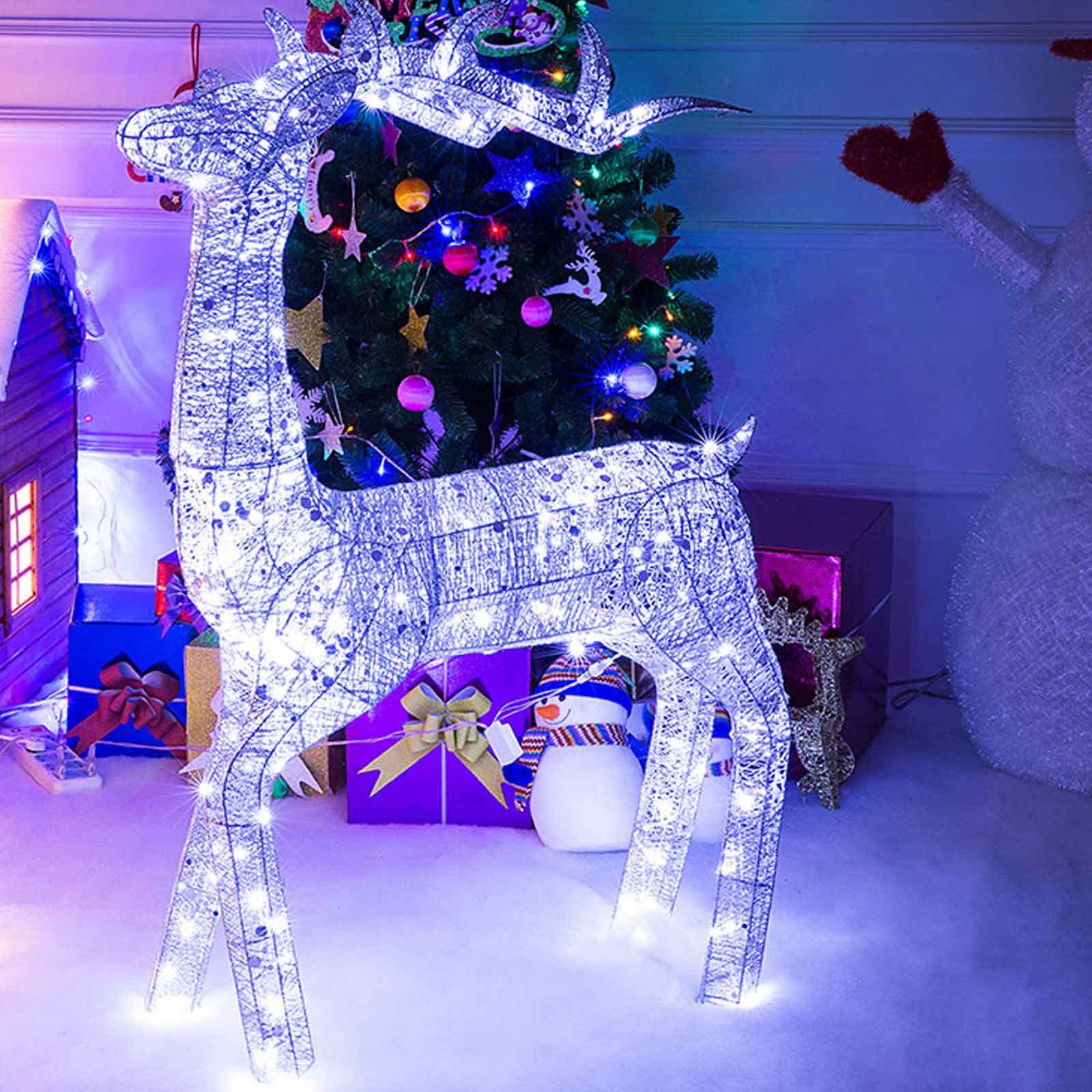 ワイヤーフレーム トナカイ イルミネーション