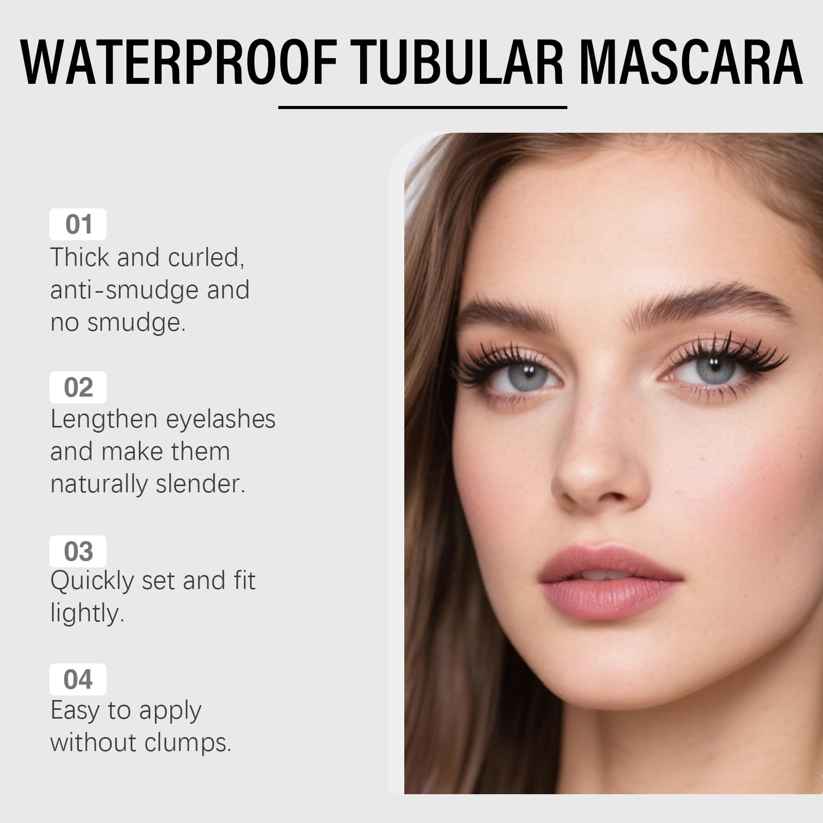 Mascara, schwarz, braun, wasserfest, für ältere Frauen mit dünner Wimpern