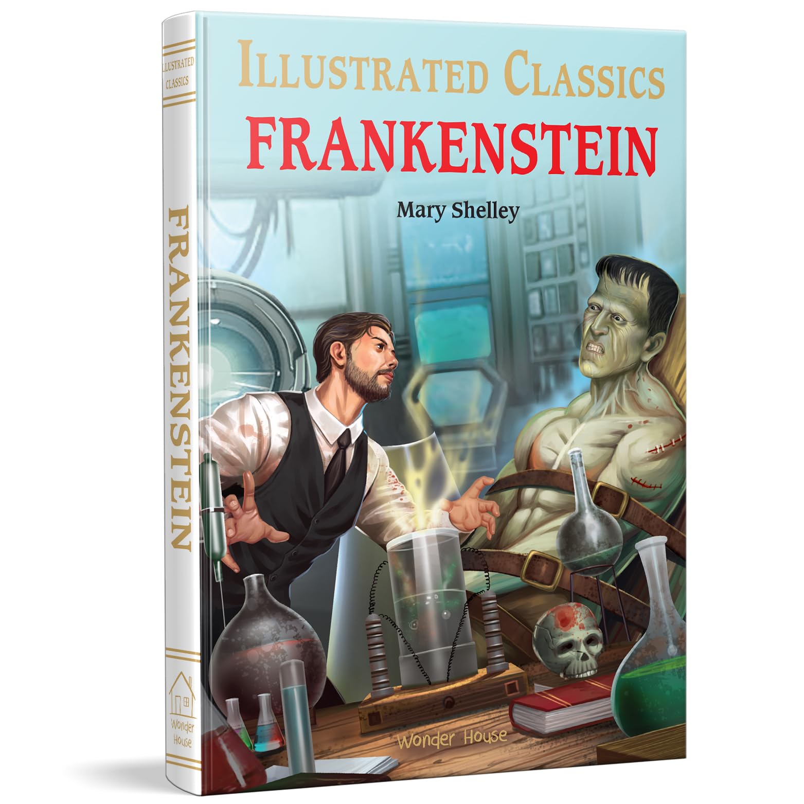 - Frankenstein : Illustrated Abridged Children Classics English Novel with Review Questions