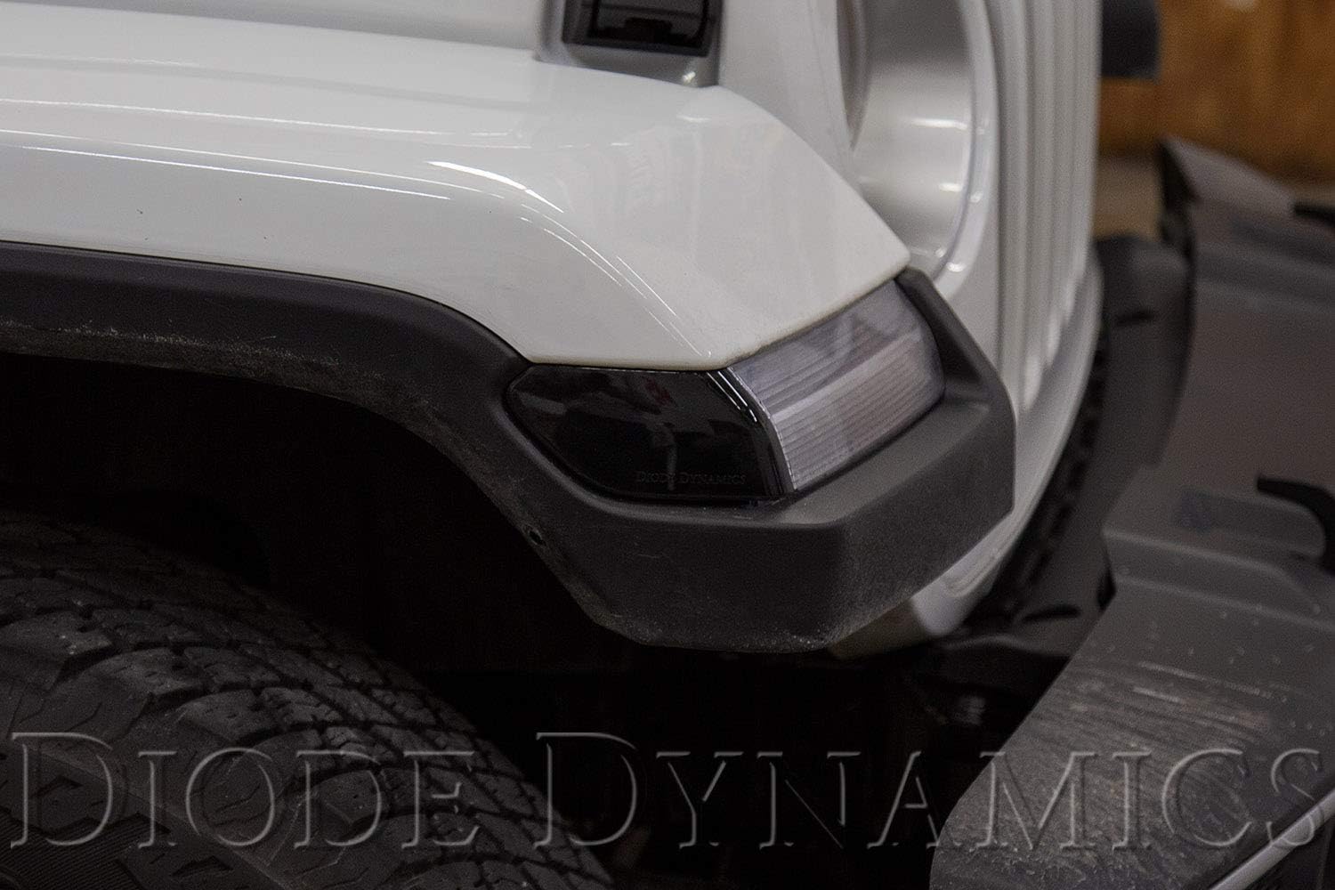 Diode Dynamics LED Sidemarkers compatible with Jeep JL Wrangler 2018-2026 Smoked (set)