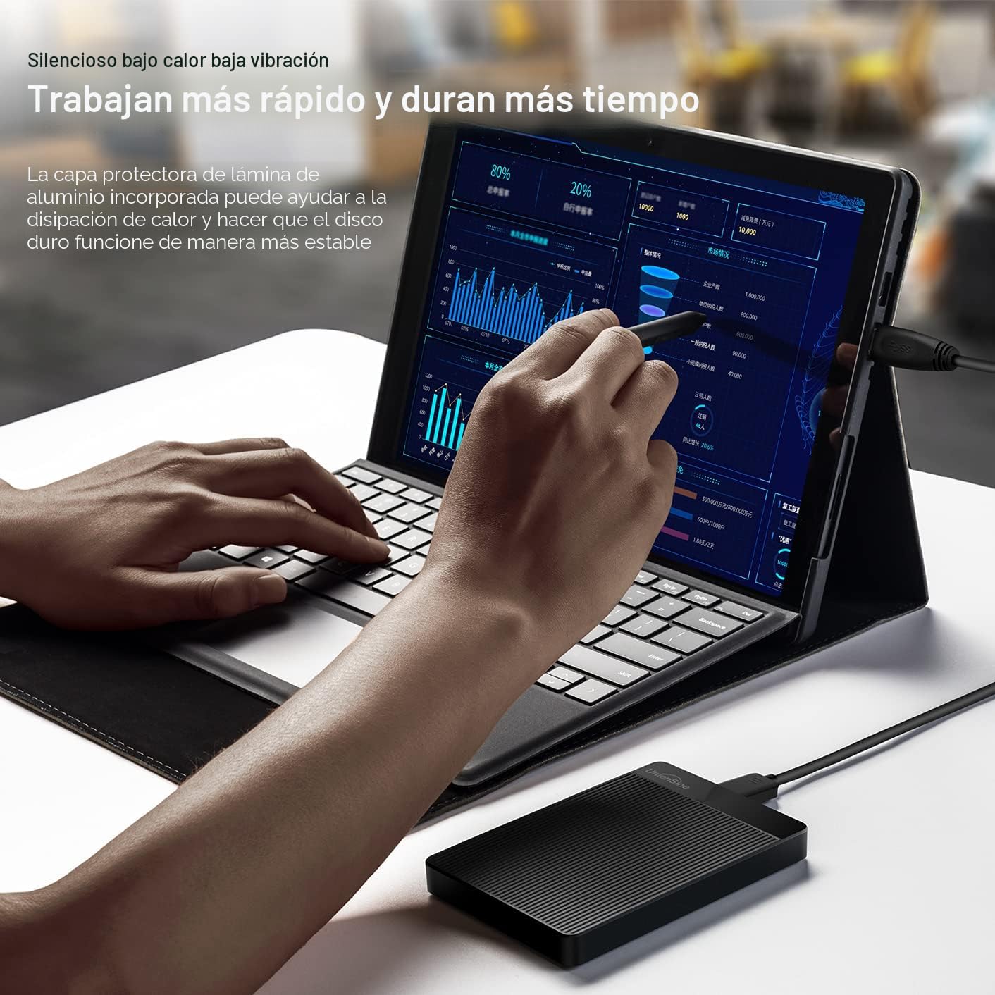Miniatura 4 de UnionSine Disco Duro Externo Portátil 500GB USB 3.0