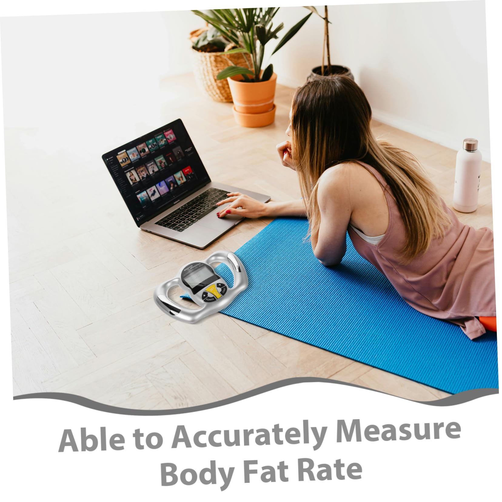 Ipetboom Medidor Portátil de Grasa Corporal Tecnología Avanzada, Pantalla Lcd Precisa y Diseño Compacto para Uso en Fitness y Medición de Imc
