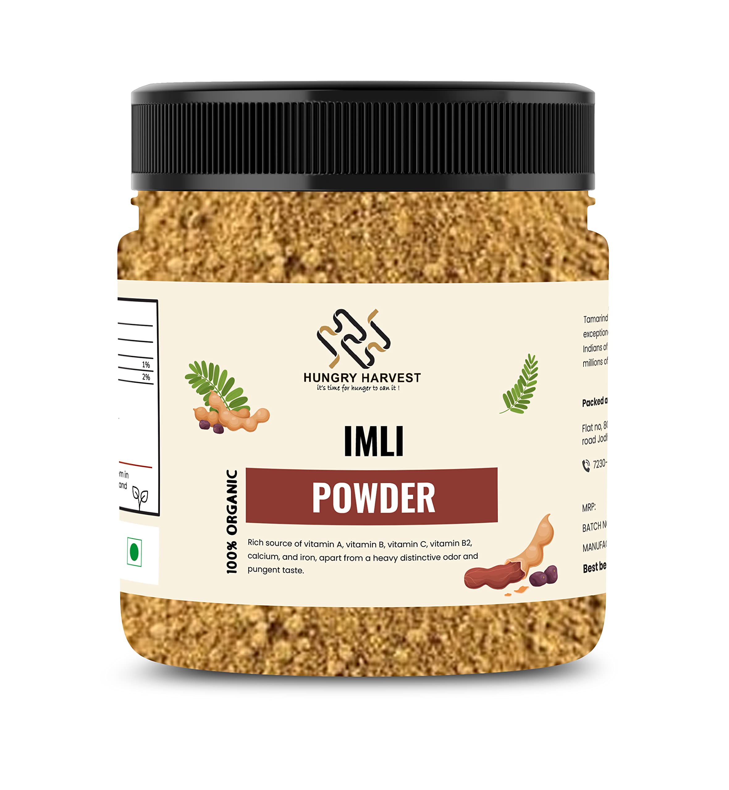 Hungry Harvest Dried Tamarind Powder | Dry Imli Powder Imli Chutney ,Tangy, Hydrated and Delicious| Ready To Use [Jar Pack] (250 Grams ( Pack of 1 of 250 Grams)) (B0B5LV8K13) Amazon Price History, Amazon Price Tracker