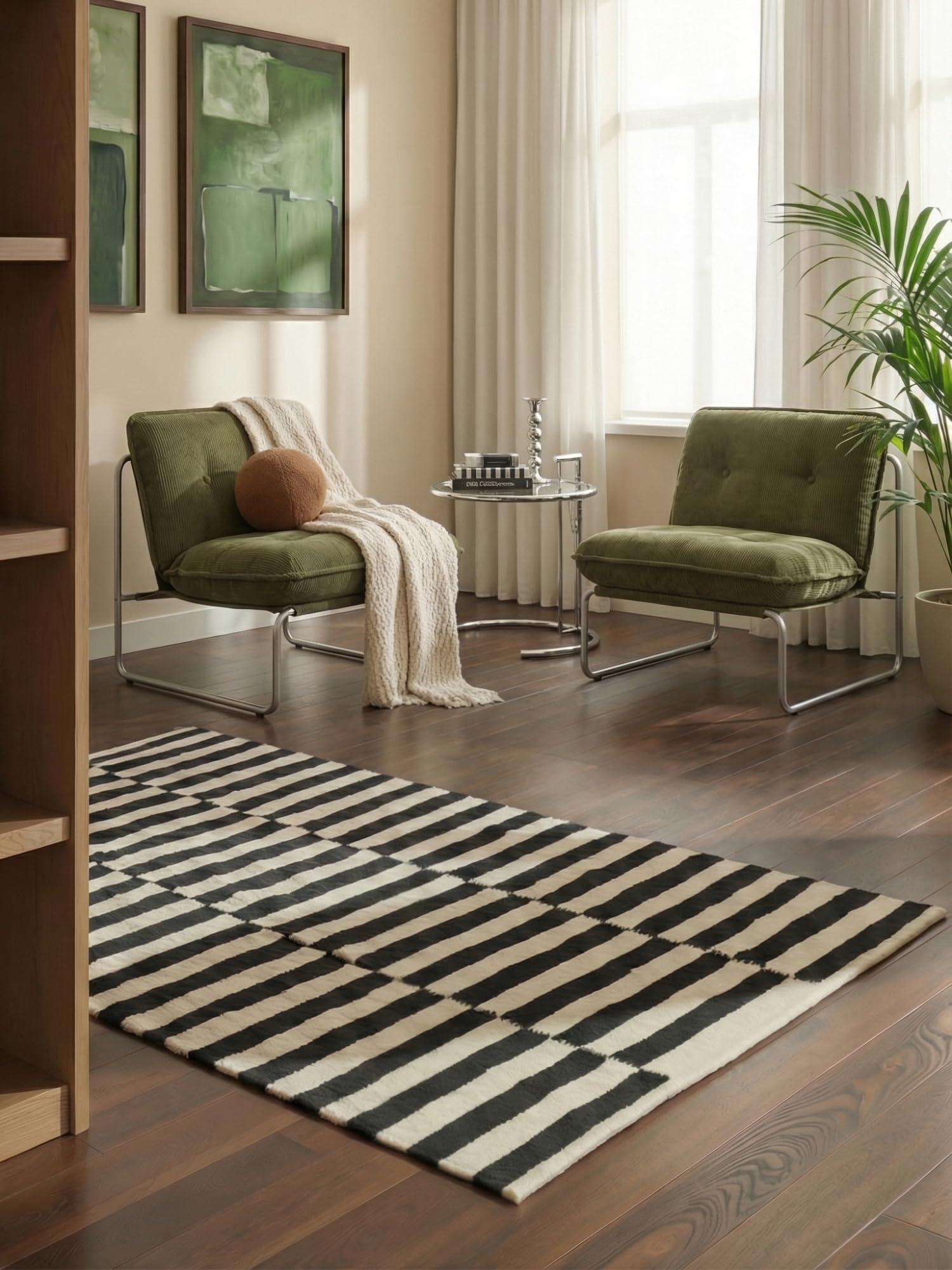 Hanse Home Tappeto di lana Donna naturale per soggiorno, camera da letto, sala da pranzo, corridoio, tessuto a mano e naturale, 120 x 180 cm
