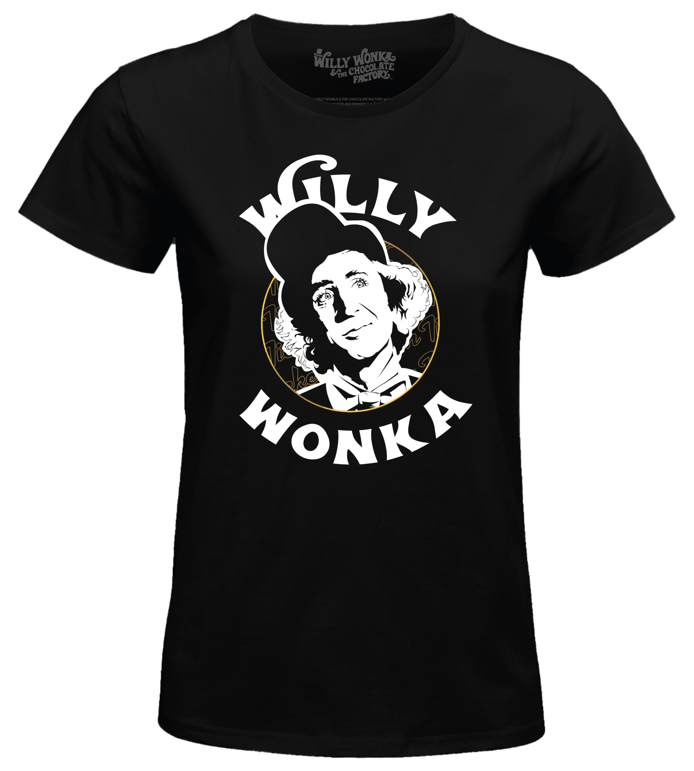 cotton division Women's Wowonkats001 T-Shirt, Black, XXL