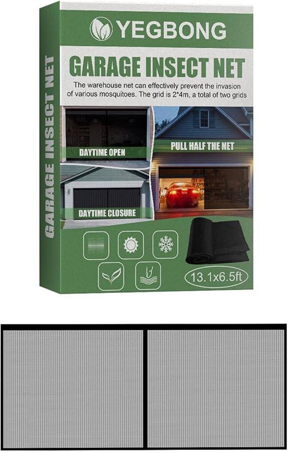 Garage Mesh Screen, Garage Screen Door Mesh, Detachable Patio Porch