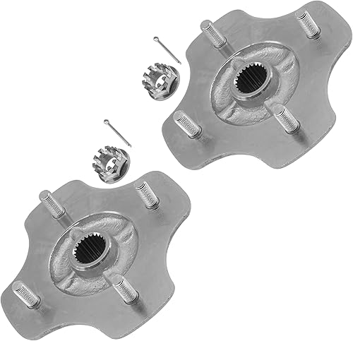 Caltric Buje de rueda de 2 ejes traseros con tuerca compatible con Honda Rancher 420 4X4 TRX420FE TRX420FM TRX420TE TRX420TM TRX420FP 2007-2013 /