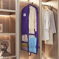 Vista 4 de Bolsa de ropa de baile transparente Zilink para niñas adolescentes, bolsas de baile para bailarines y adolescentes con 5 bolsillos transparentes