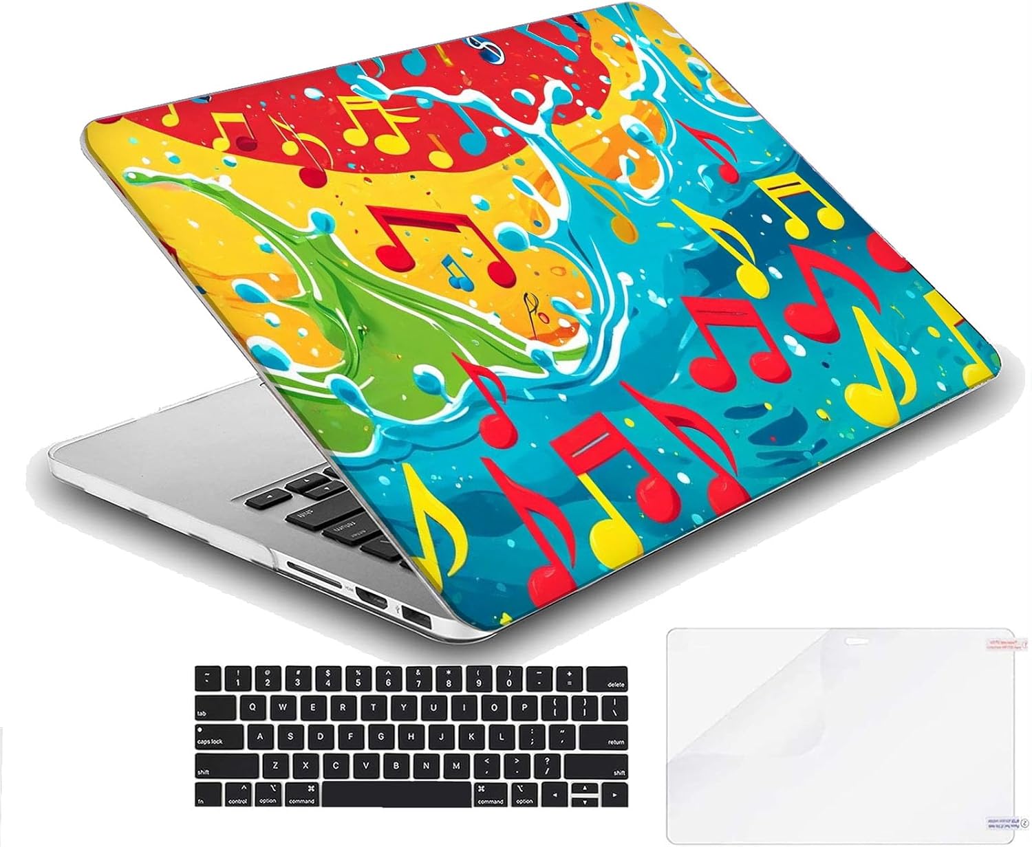 Compatible with MacBook Neo 13-inch, Hard Shell Case with Keyboard Cover and Screen Protector (A3404 A18 Pro chip, 2026 Release) - Music MC21557