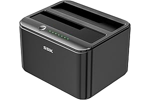 SSK Aluminum Hard Drive Docking Station: Versatile and Efficient HDD/SSD Expansion