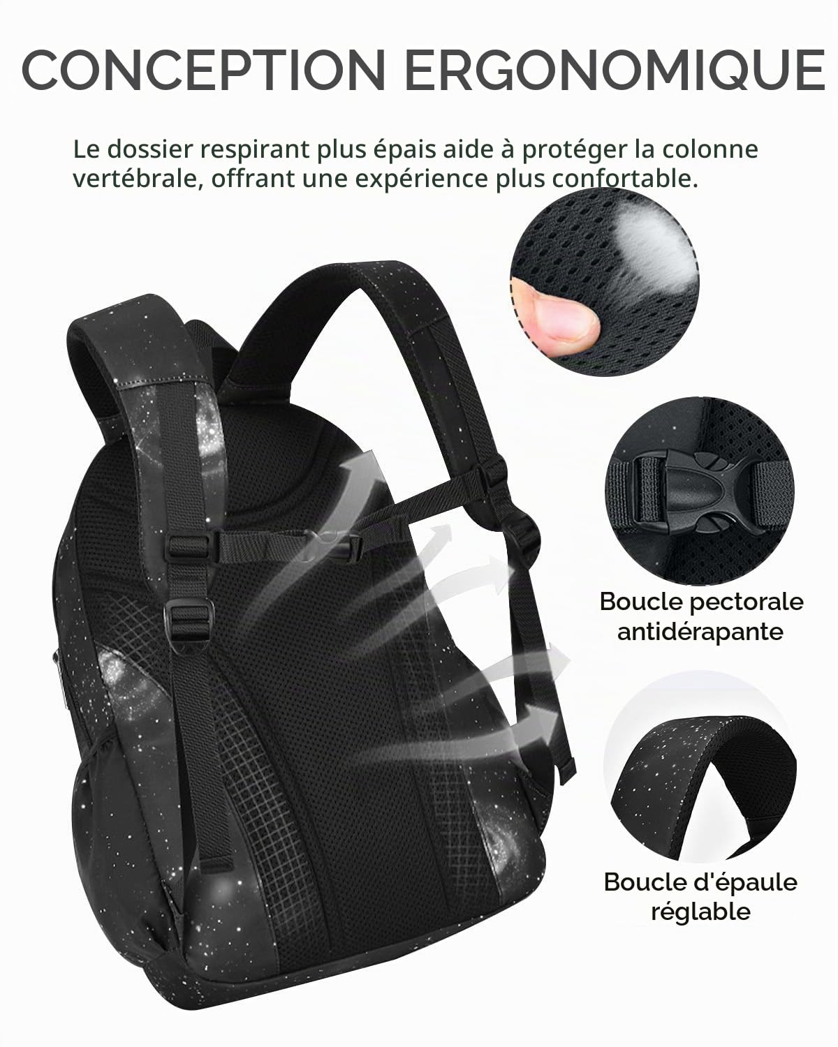 Amythe Sac A Dos Enfants, Cartable Garcon Primaire pour Les Classes 1 à 5, Sac à Dos Ergonomique Etanche Nylon Grande Capacité, Élégant Sacs Garçons pour L'école et les Voyages
