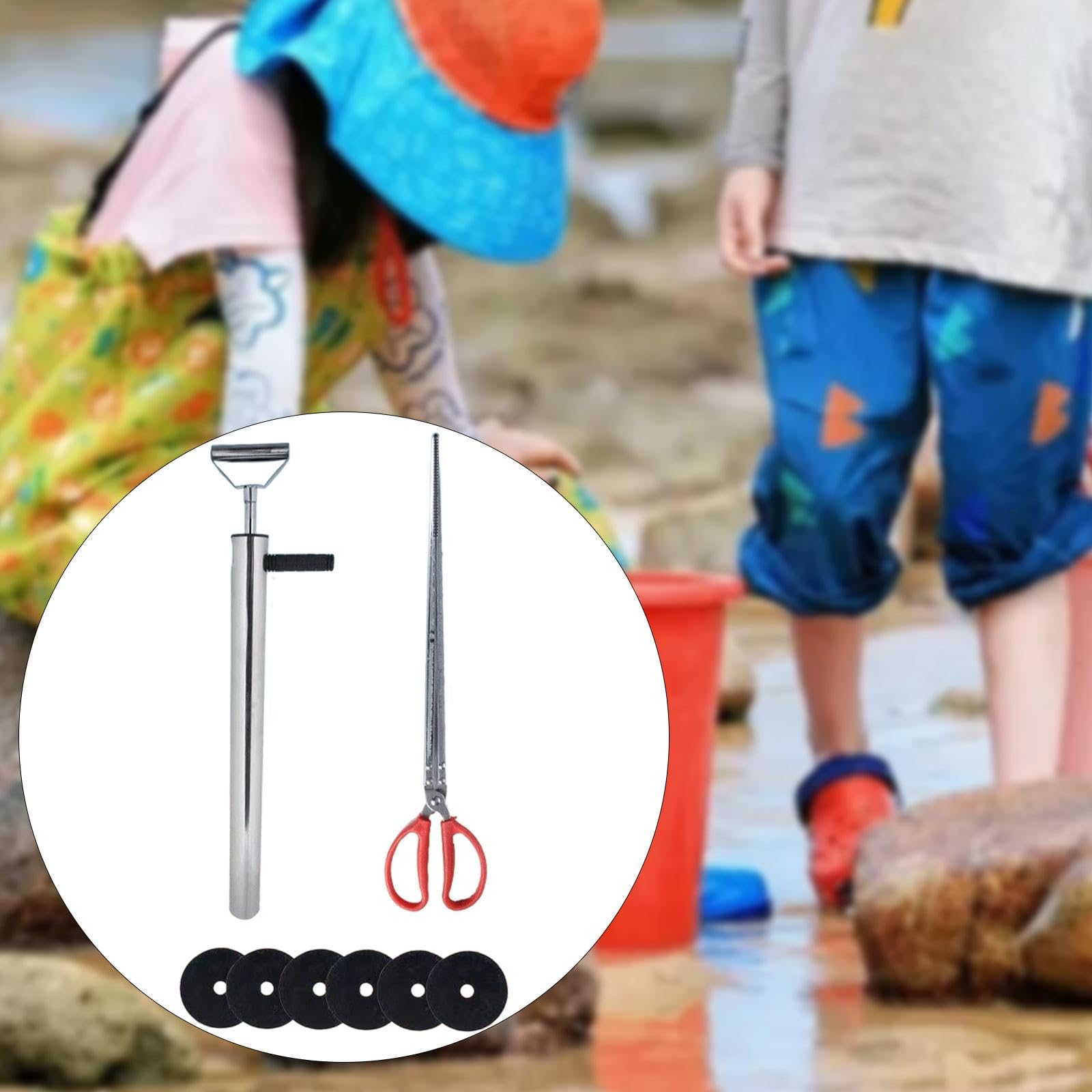Baoblaze Attrezzatura da Pesca Multiuso con Pompa per Gamberetti E Pinze a Clip Multifunzione
