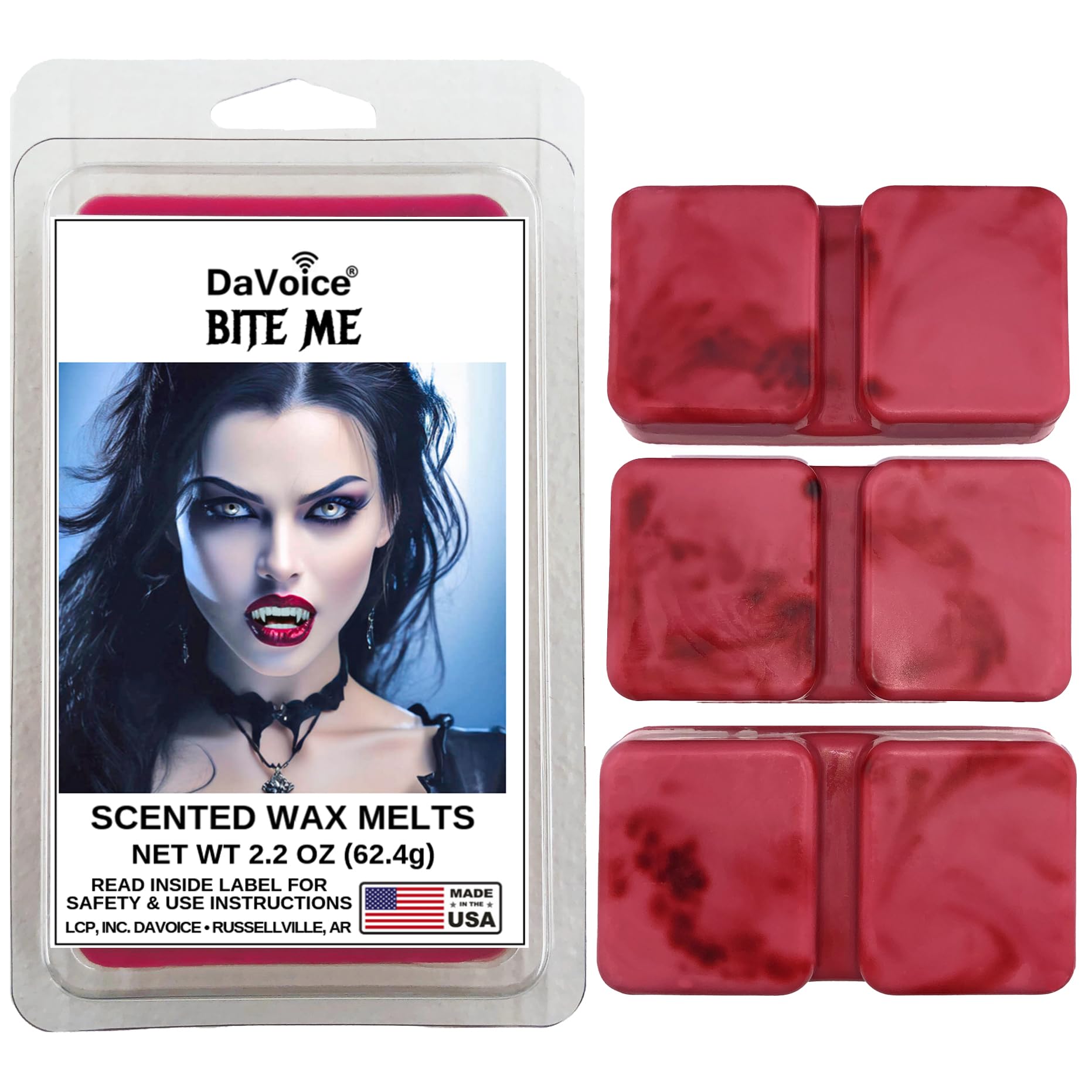 DaVoice Passion Spell Wax Melts – Romantic Floral & Fruity Scented Wax Cubes with Peach, Lilac, Cherry Blossom, and Jasmine, Long Lasting Soy Blend for Warmers (6 Cubes, 2.2 oz)