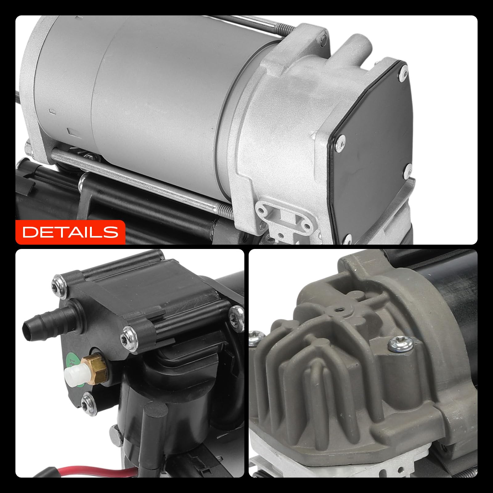 Frankberg Sospensioni pneumatiche Compressore Compatibile con Classe C W205 GLC X253 Classe E T-Model S213 Classe E W213 Classe E ALL-Terrain S213 Replace# 2133200104