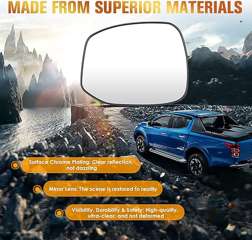 Miniatura 6 de Espejo calefactable del lado izquierdo del conductor para Honda Civic 2012 2013 Reemplazo para 76253TR3A01