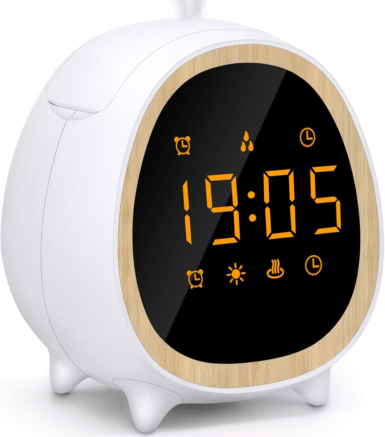 Alarm Clock Essential Oil Diffuser 200ml Ultrasonic Cool