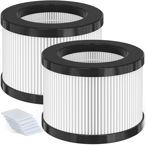 Paquete de 2 filtros de repuesto KJ7 compatibles con purificador Loytio KJ7, con tabletas de aromaterapia