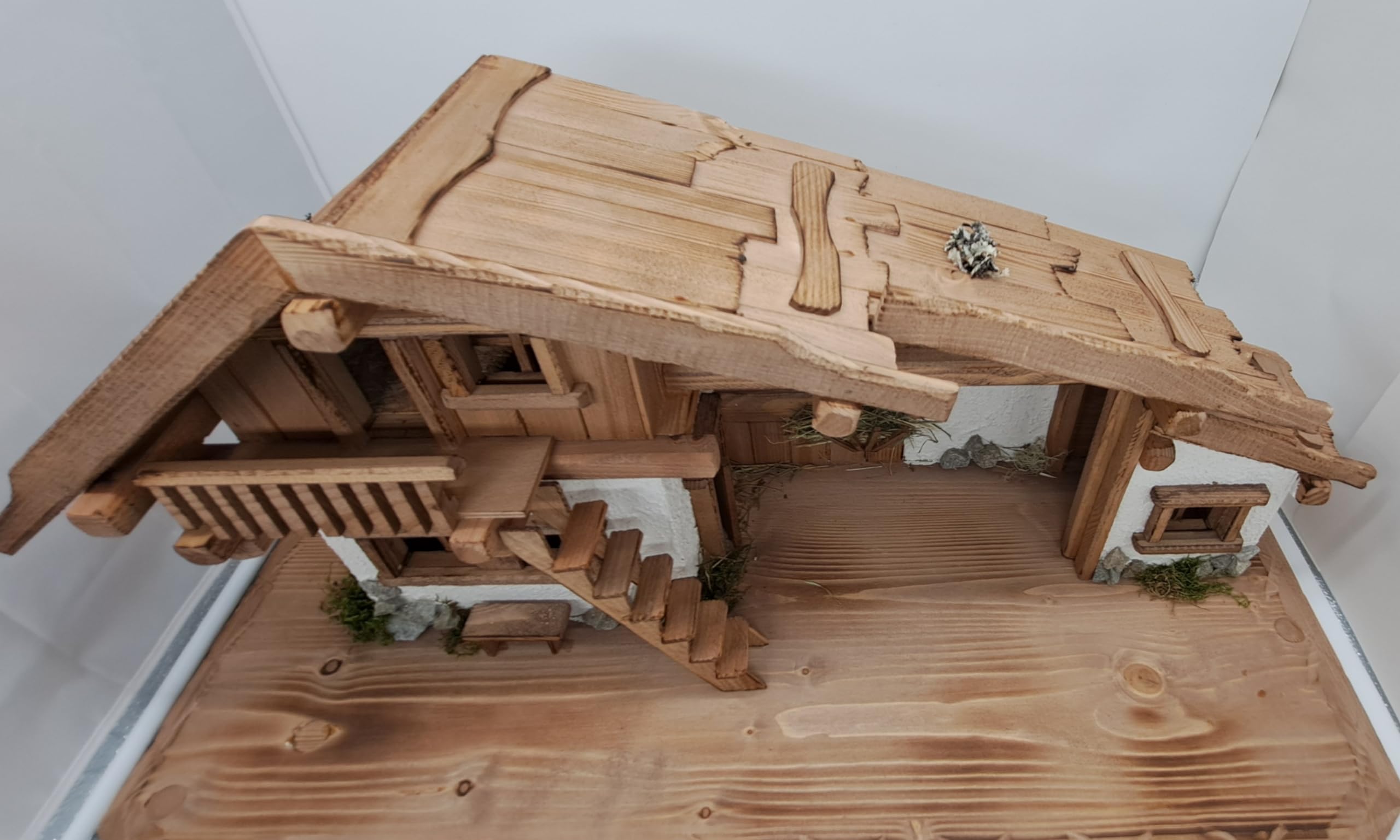 Crèche de Noël XXXL - Crèche de Noël avec figurines (K1F)