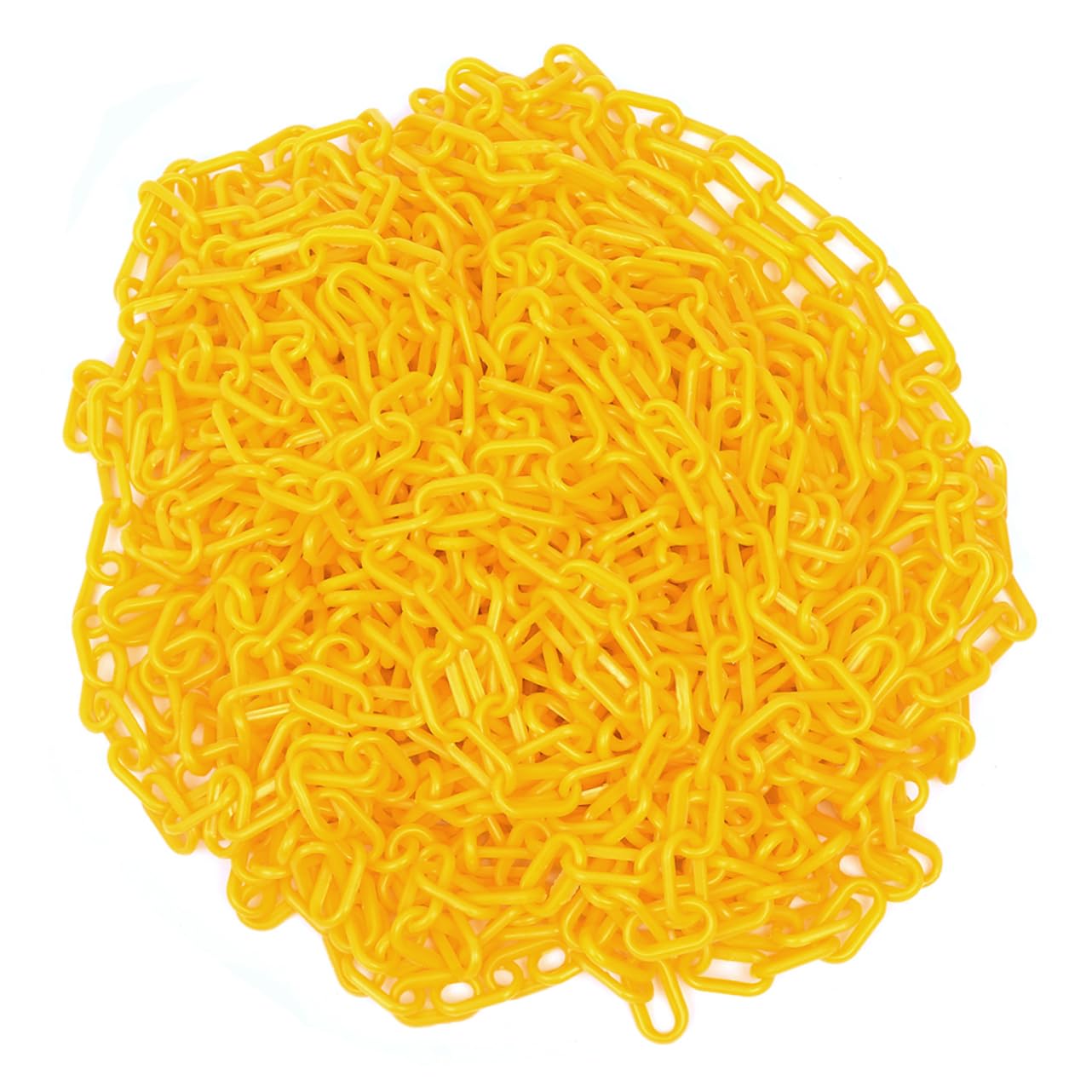 MUSISALY Isolation Chain Caution Chain Barricade Chain Prison Chain Links Chain Links Costume Chain Stanchions Barrier Chain Links Crowd Control Chain Dividers Chain Plastic Yellow