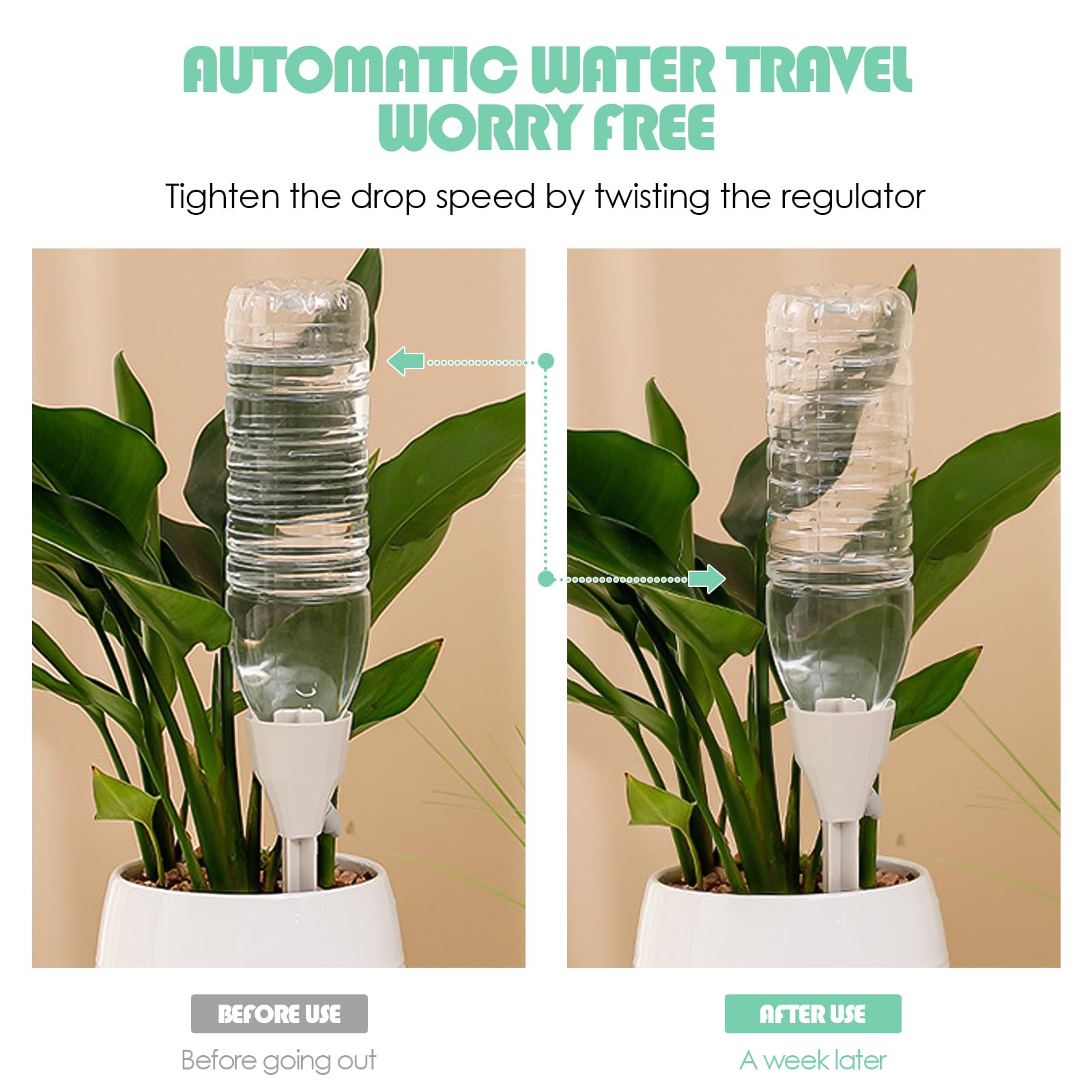 SUPRROW Plant Watering Devices, 12 PCS Plant Watering Globes, Self Watering Plant Spikes - Image 4