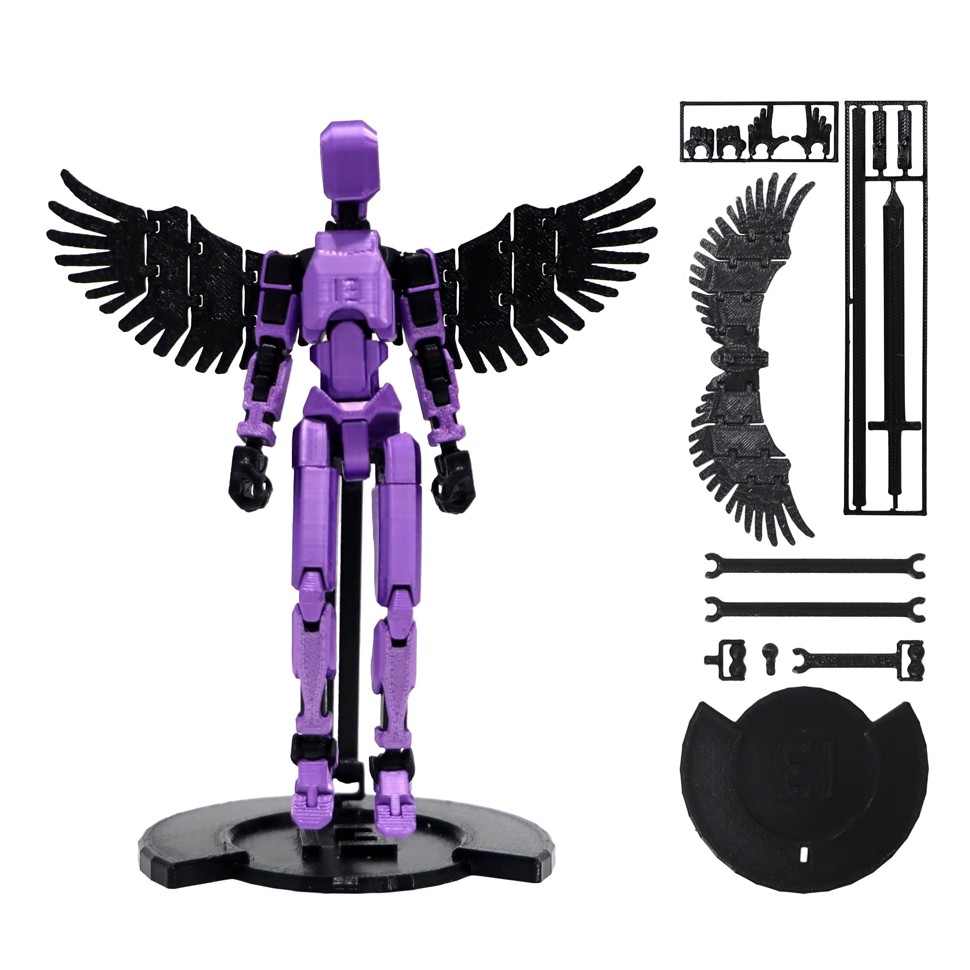 Flavery Upgraded T13 Action Figure with Wings and Holder