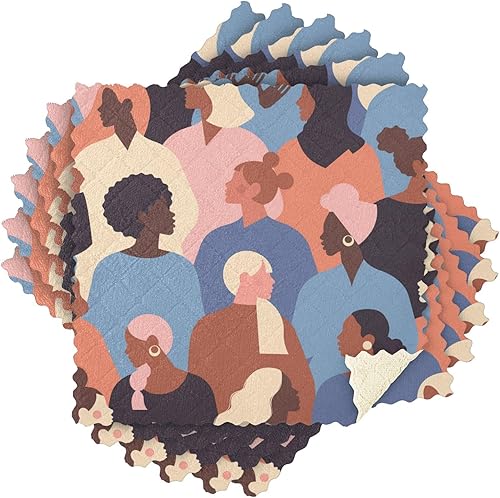 Miniatura 8 de Toallas de secado de coches de diferentes etnias femeninas con diferentes estilos de microfibra con tema extra grande, toallas de secado de platos