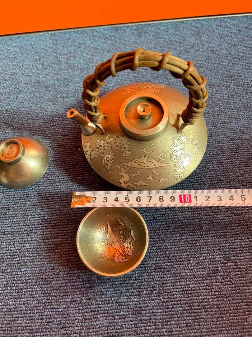 1090 薩摩錫器 錫 黒じょか・ちょか 桜島 イブシ加工 岩切　未使用 120274392_o5.jpg?