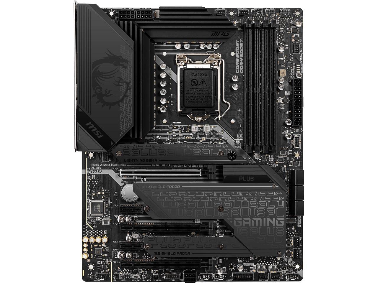 Amazon | MSI MPG Z590 GAMING PLUS ゲーミングマザーボード (ATX、第