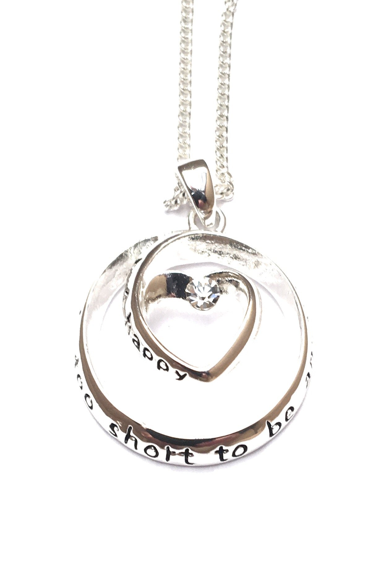 Joe Davies Equilibrium Necklace - Spiral Heart: Life is Too Short
