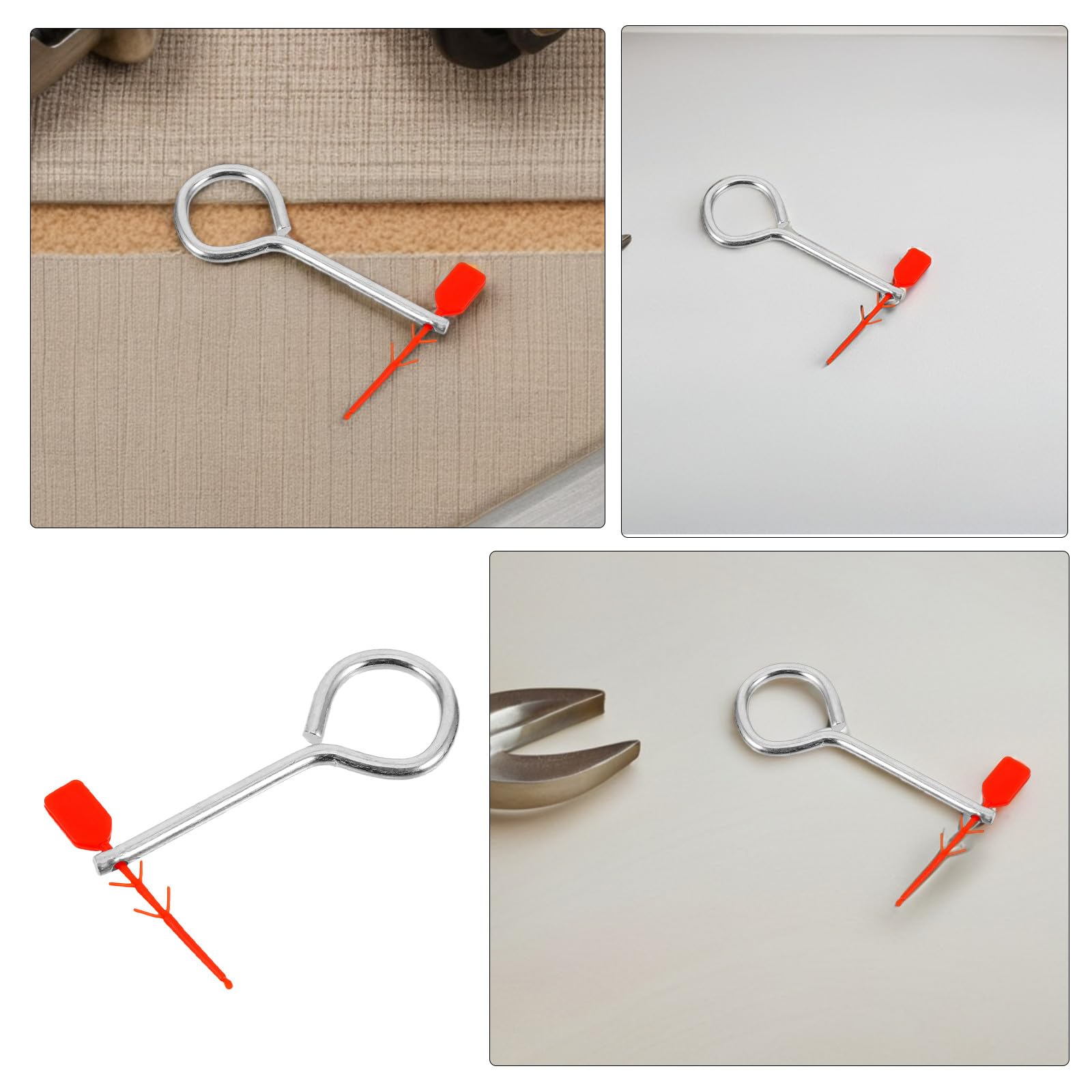Lot de 20 Sets de goupilles de sécurité pour extincteurs en métal et Plastique, compatibles avec Divers extincteurs, résistantes pour Utilisation prolongée