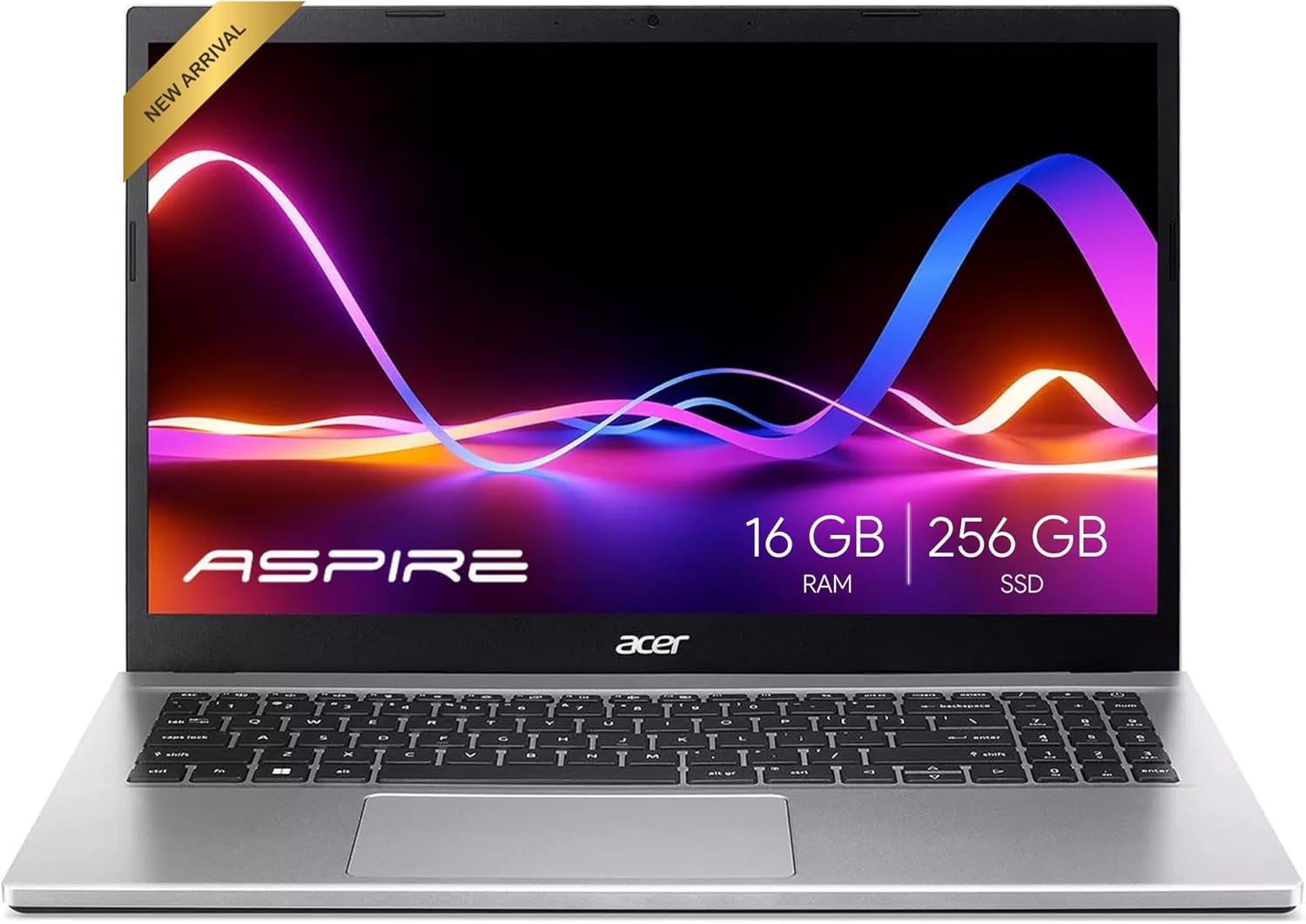 acer Aspire Premium Slim Laptop - 15.6" Full HD IPS 1080P Display - AMD Ryzen 3 7330U Quad-Core Processor - 16GB RAM - 256GB NVMe SSD - Webcam - Wi-Fi 6 - Windows 11 Pro - W/O Mouse