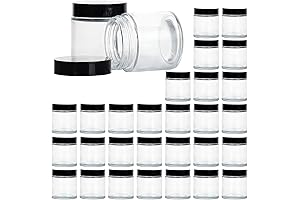 4oz Glass Jars with Airtight Lids for Storage/Beauty/Travel