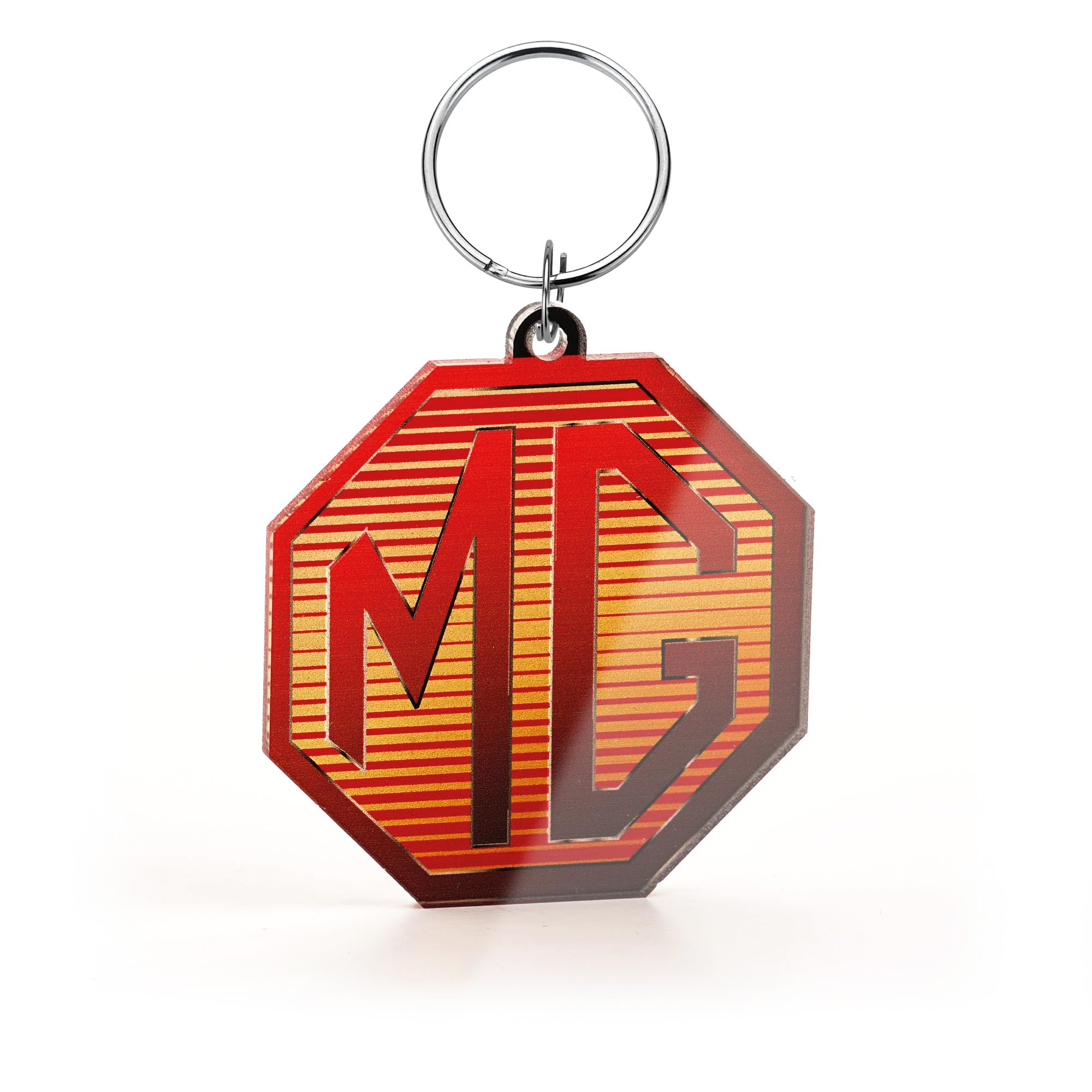 British Motor Heritage Unisex Clear Mg Badge Keyring Classic British Car Keychain Official Licenced Product (Plain Packaging)