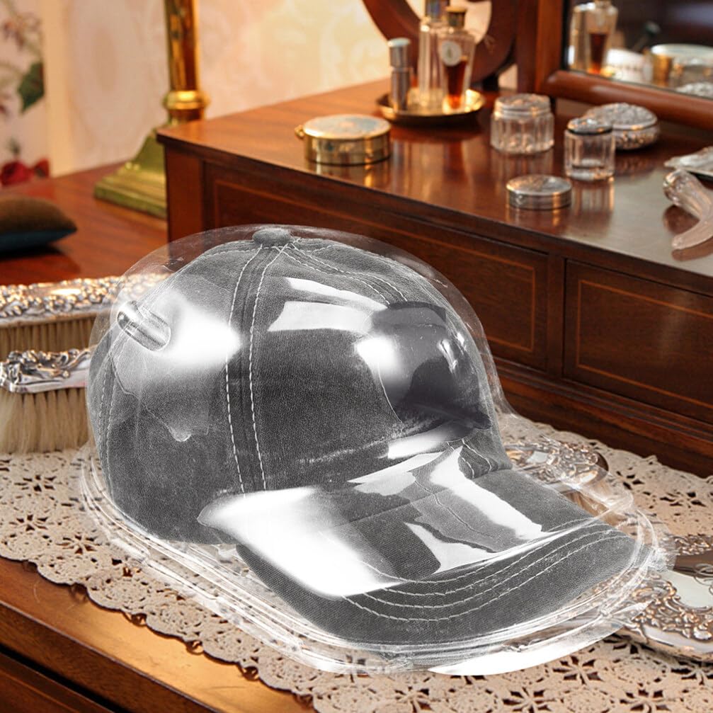 Vitrine Transparente Pour Chapeaux Avec Fond Miroir, Support En