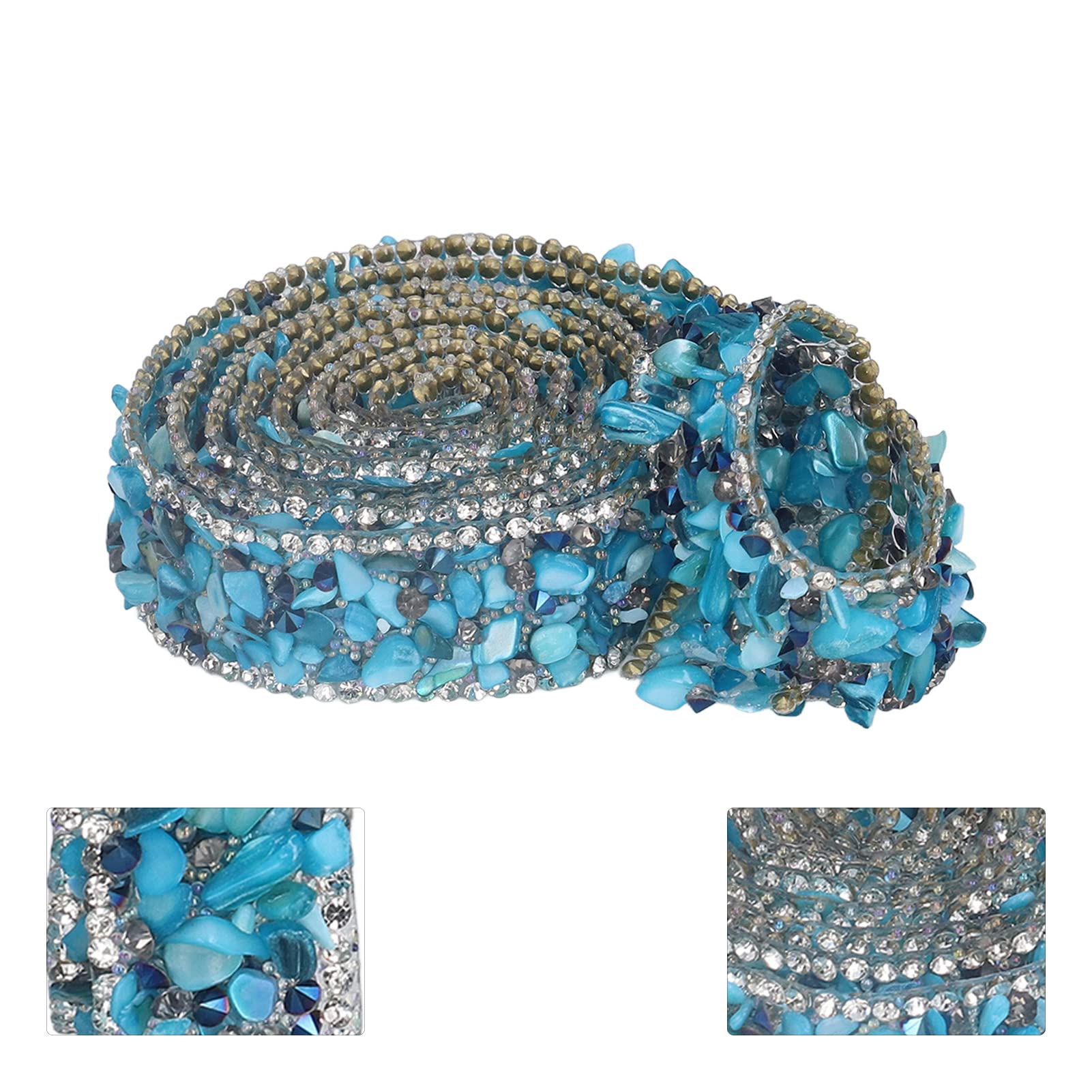 Jenngaoo Ruban Strass, 2 M/2.2 Yard DIY Ruban Autocollant