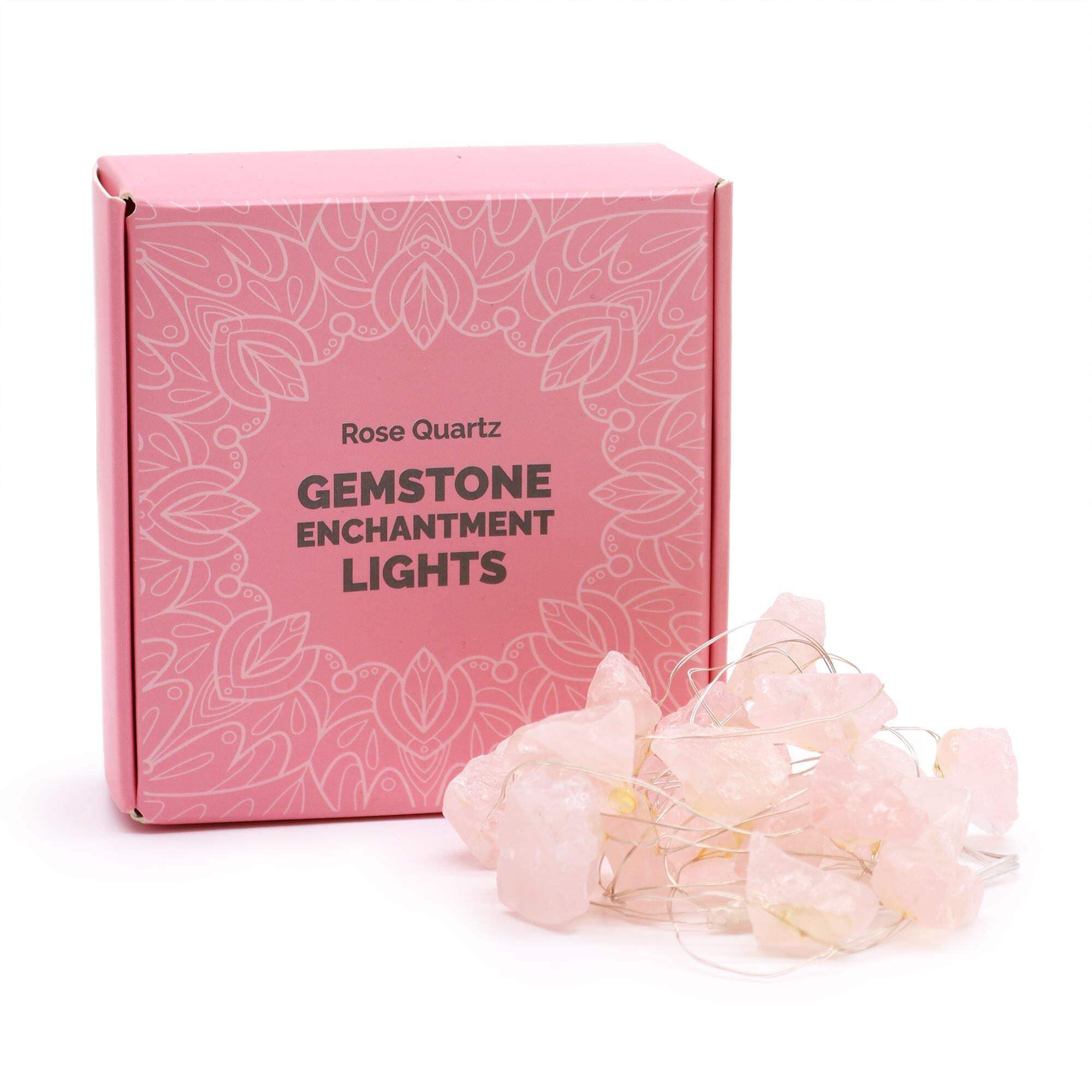 Gemstone Enchantment Lights Rose Quartz for Warm, Inviting Glow
