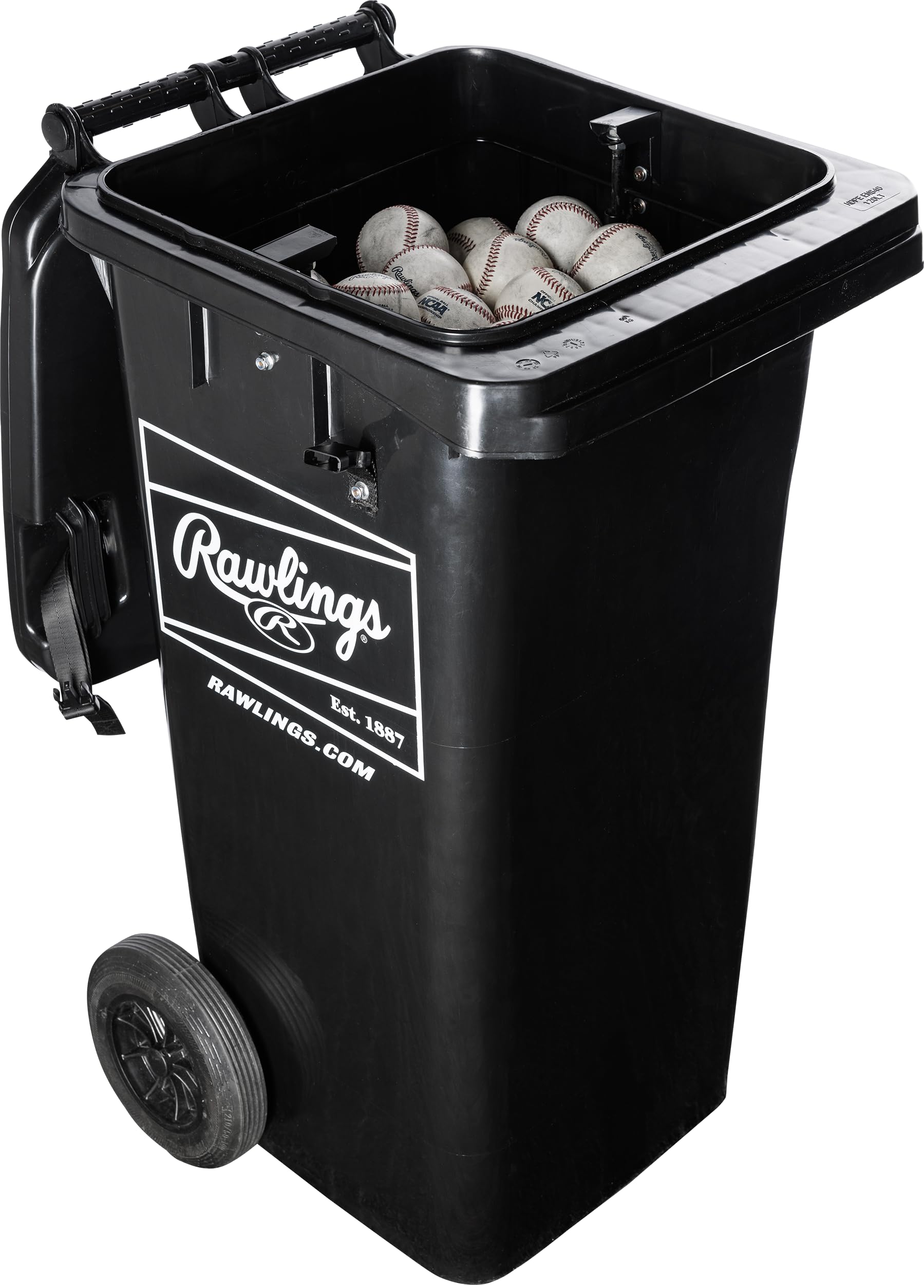 Rolling Ball Bin with Spring-Loaded Basket | 32-Gallon Capacity | Balls Not Included
