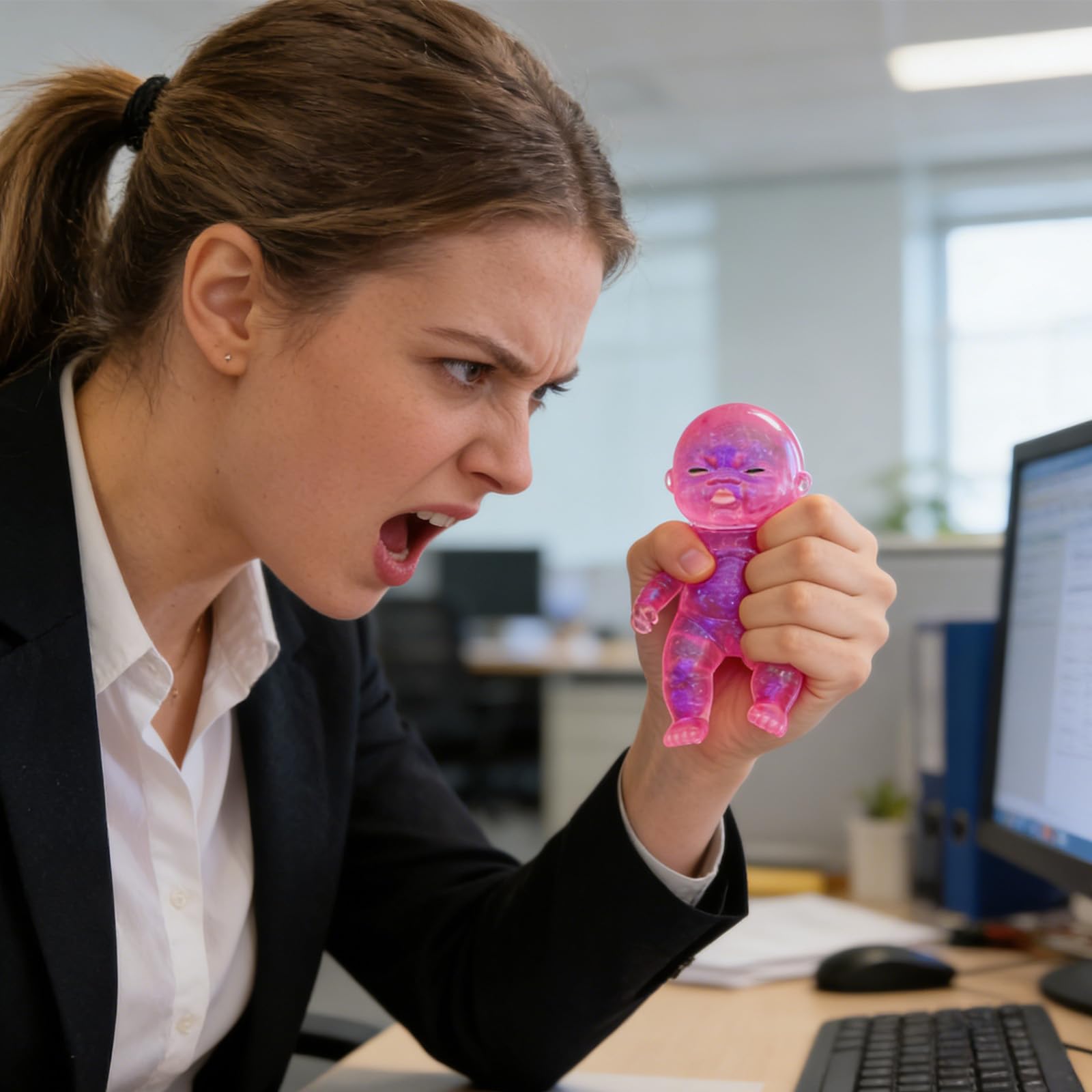 Squeeze Stress Doll Toys, 2 szt. zmywalnych małych zabawek, miękka i wolno rosnąca zabawka relief dla dorosłych