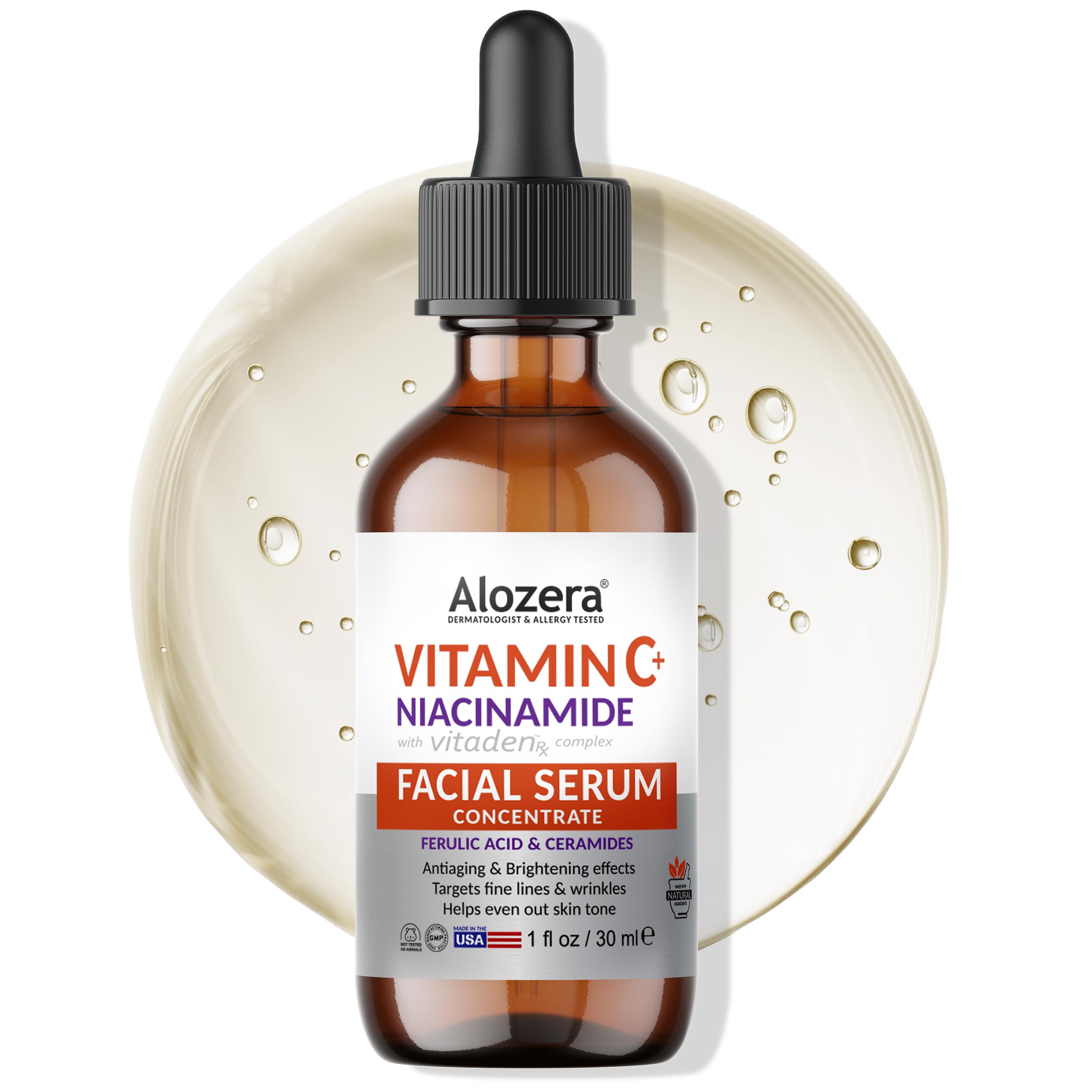 Amazon.com: Alozera Vitamin C Facial Serum with Niacinamide