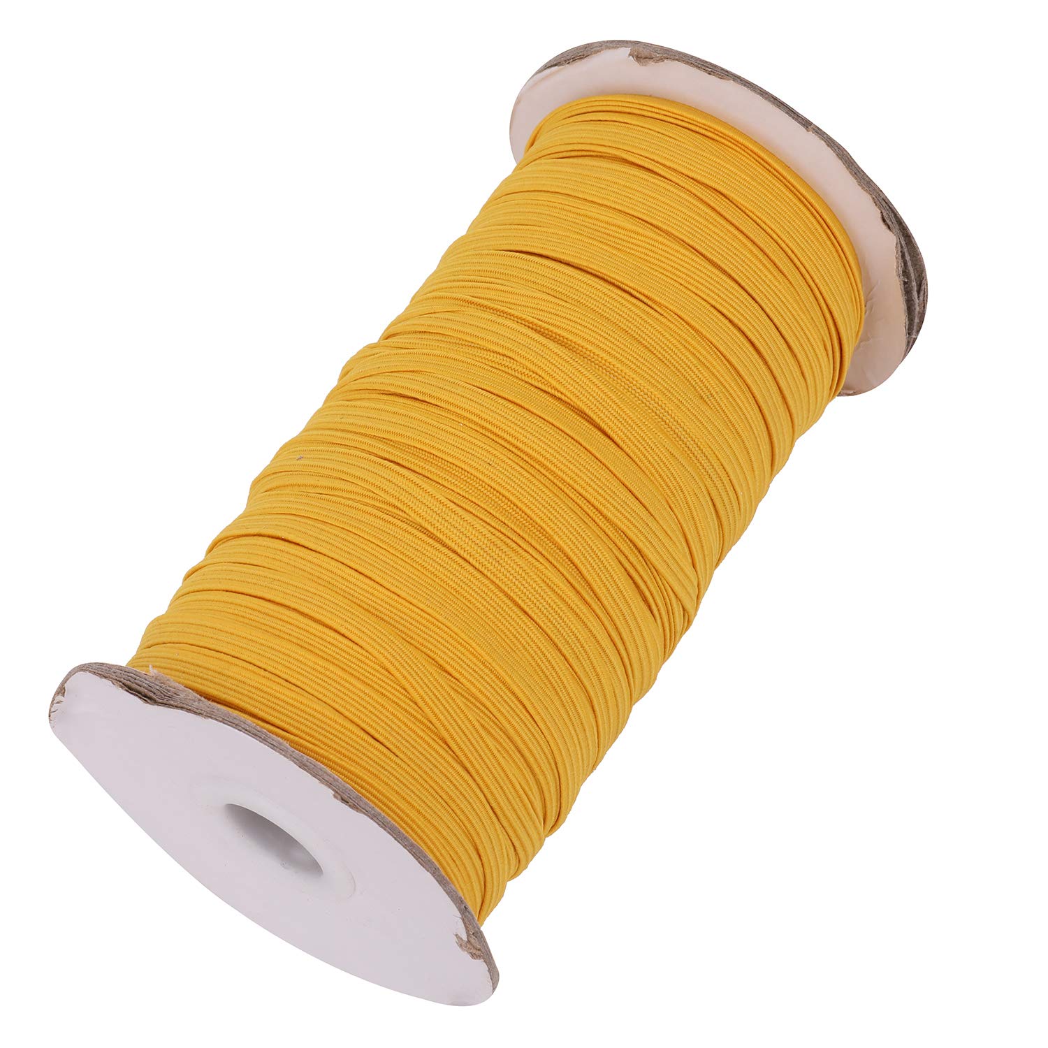 Event Decor Shop 5mm (1/5 Inch) Yellow Flat Elastic Band – 50 Metres