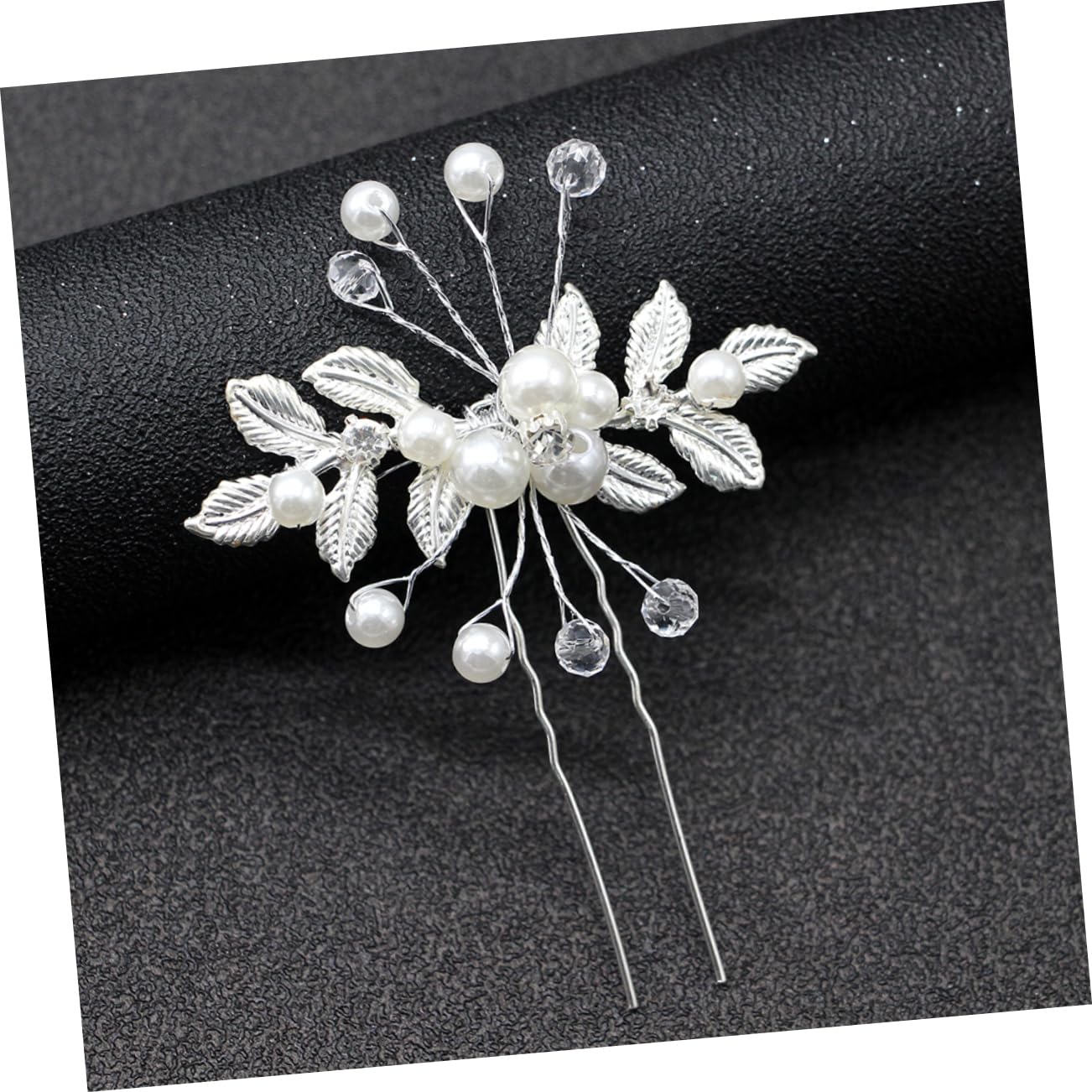 Amosfun 18stücke Teiliges U-förmige Haarnadeln Mit Perlen Und Kristallen Haarschmuck Für Braut Und Damen Elegantes Haar-accessoire Für Hochzeiten Und Besondere Anlässe Silber
