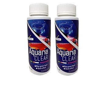 SANSEFERO? Wild Fish Friendly Aquarium Cloudnes Remover / Algae Remover Clear Water Conditioner for Fresh Water / Planted Aquarium- 120Ml (Aquaria Clear)