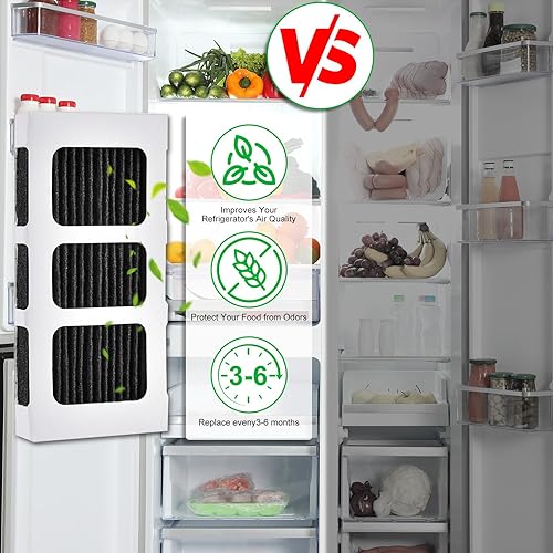 Miniatura 6 de Paquete de 6 filtros de aire para refrigerador Paultra2, compatible con Frigidaire Pure Air Ultra 2, Pure Air Ultra II, filtro de aire para