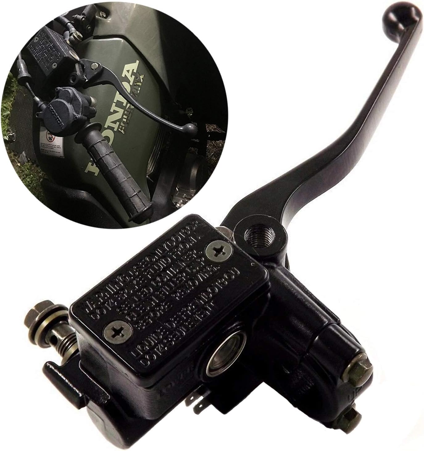 USonline911 7/8" Brake Master Cylinder for Honda TRX 250 300 350 400 450 Foreman Rancher Recon Ricon Yamaha Kawasaki Suzuki