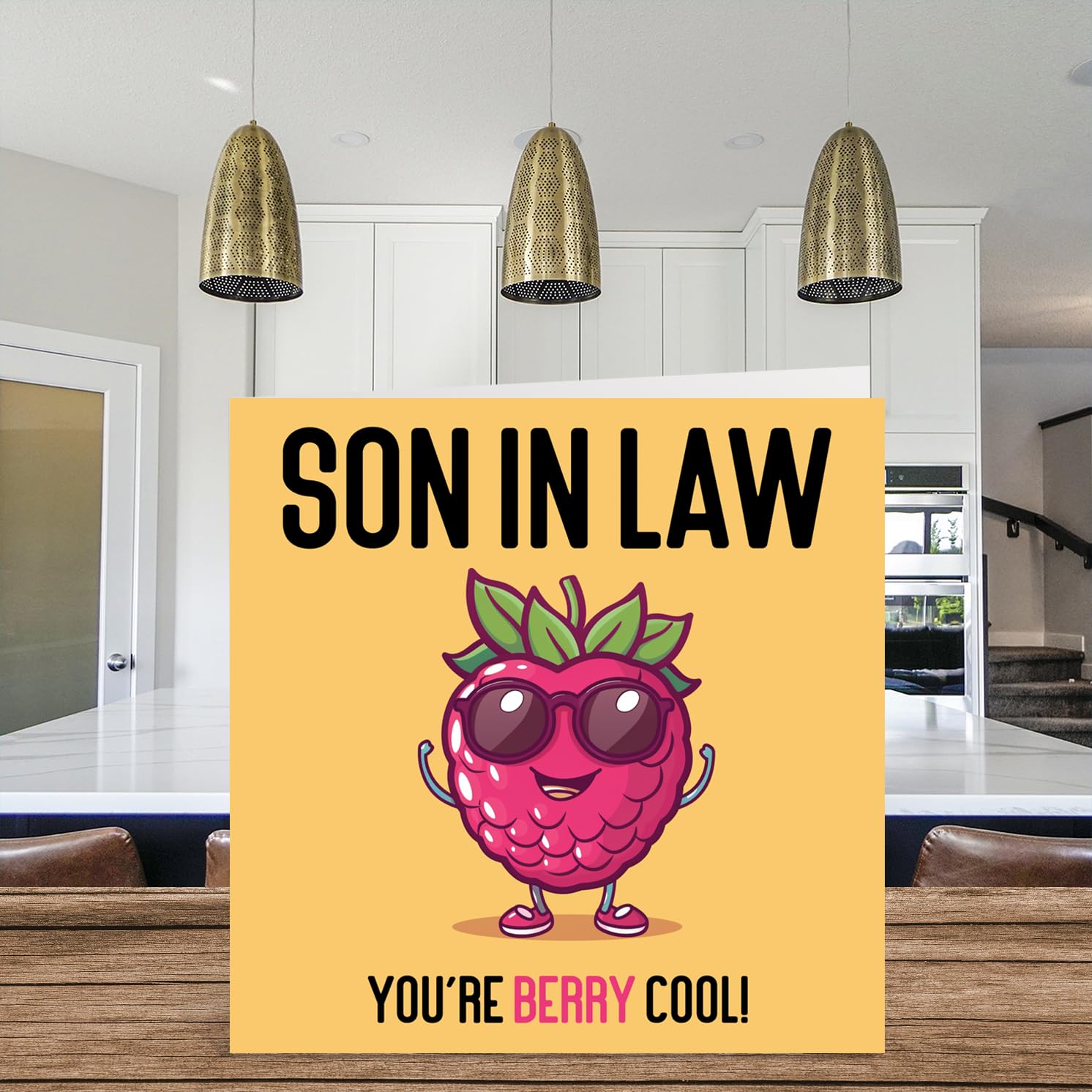 Cartes D'anniversaire Pour Beau-père – Berry Cool – Carte D'anniversaire Amusante Pour Beau-père De La Part De Son Fils, Belle-fille, Carte De Fête