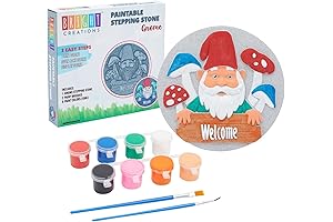 Bright Creations 11-Piece Handprint Stepping Stone Kit – Your Colorful Journey to Personalized Garden Art!