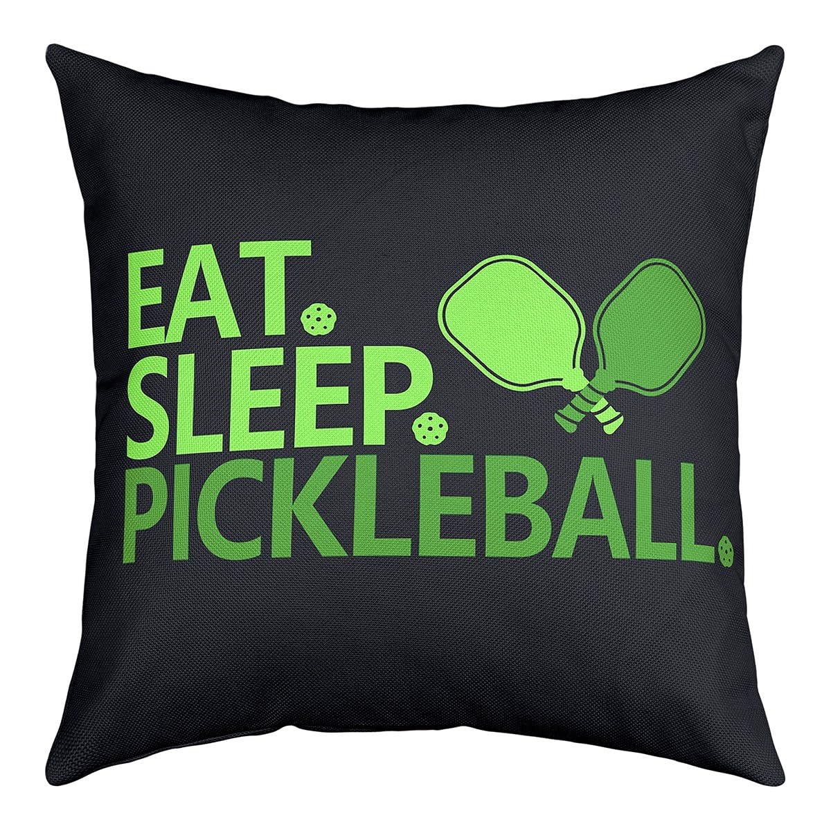 Pickleball Throw Pillow Covers 20"x20" 1 Pcs Kids Pickleball Gifts Pillow Case Pillowcase Gifts for Pickleball Lovers Teens Cushion Cover Cushion Case Pickleball Accessories Outdoor Pillows Covers