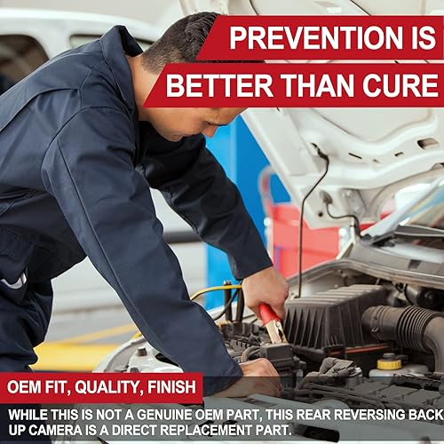 Miniatura 7 de Cámara trasera de asistencia de estacionamiento compatible con Cadillac GM SRX 2010 2011 2012 2013 2014 2015 2016 visión nocturna impermeable para